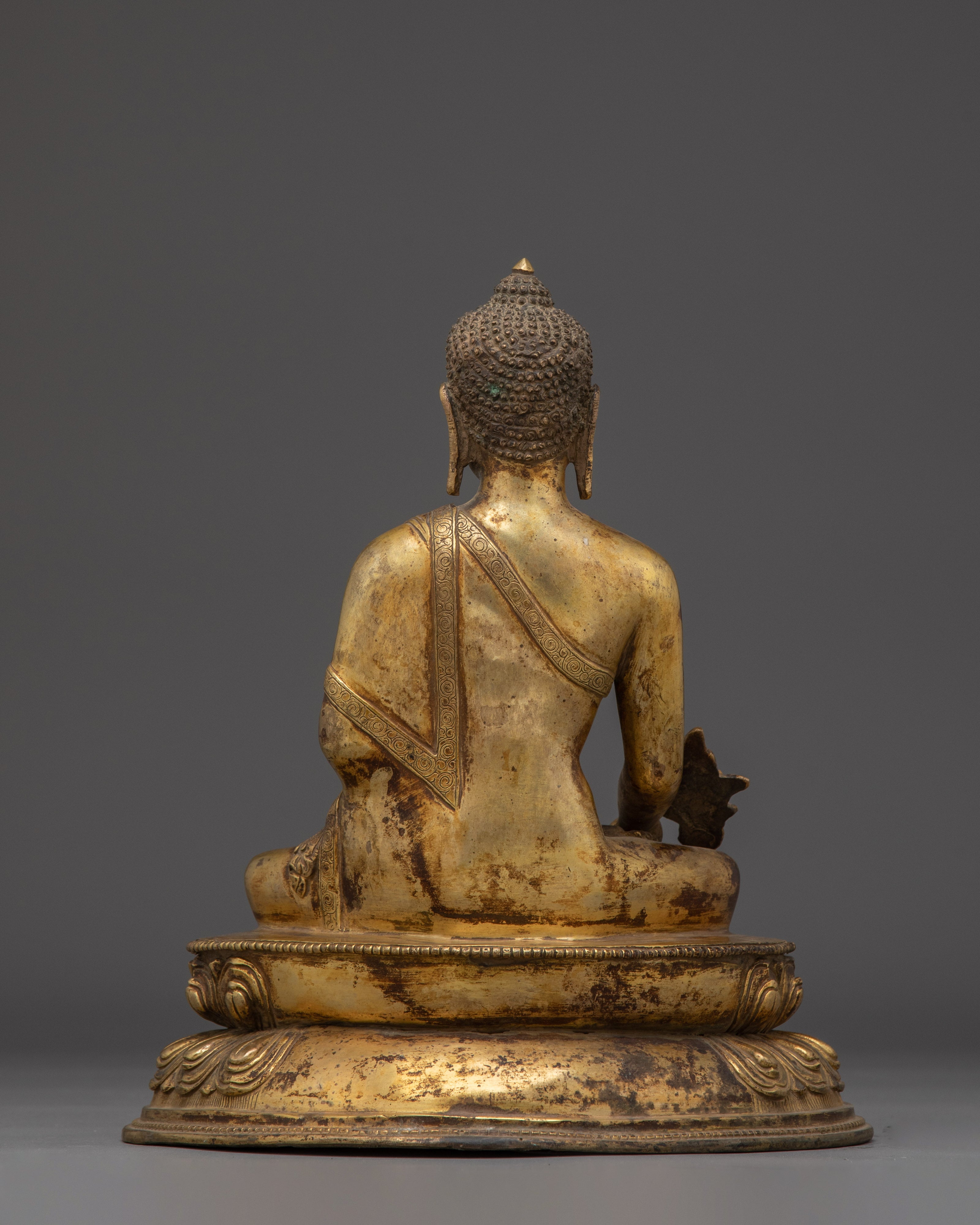 Handcrafted Vajrayana Art of Medicine Buddha | Healing Deity