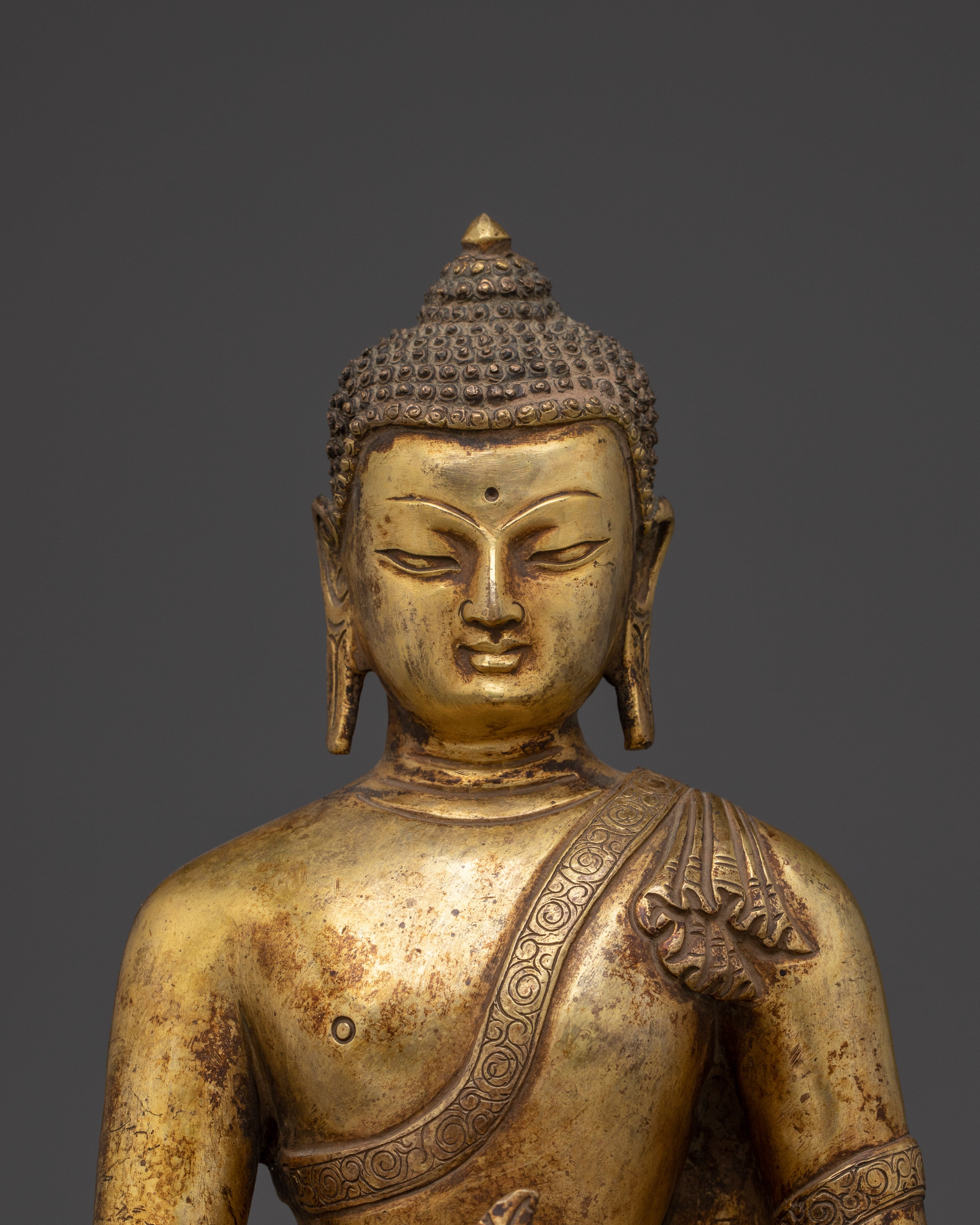 Handcrafted Vajrayana Art of Medicine Buddha | Healing Deity