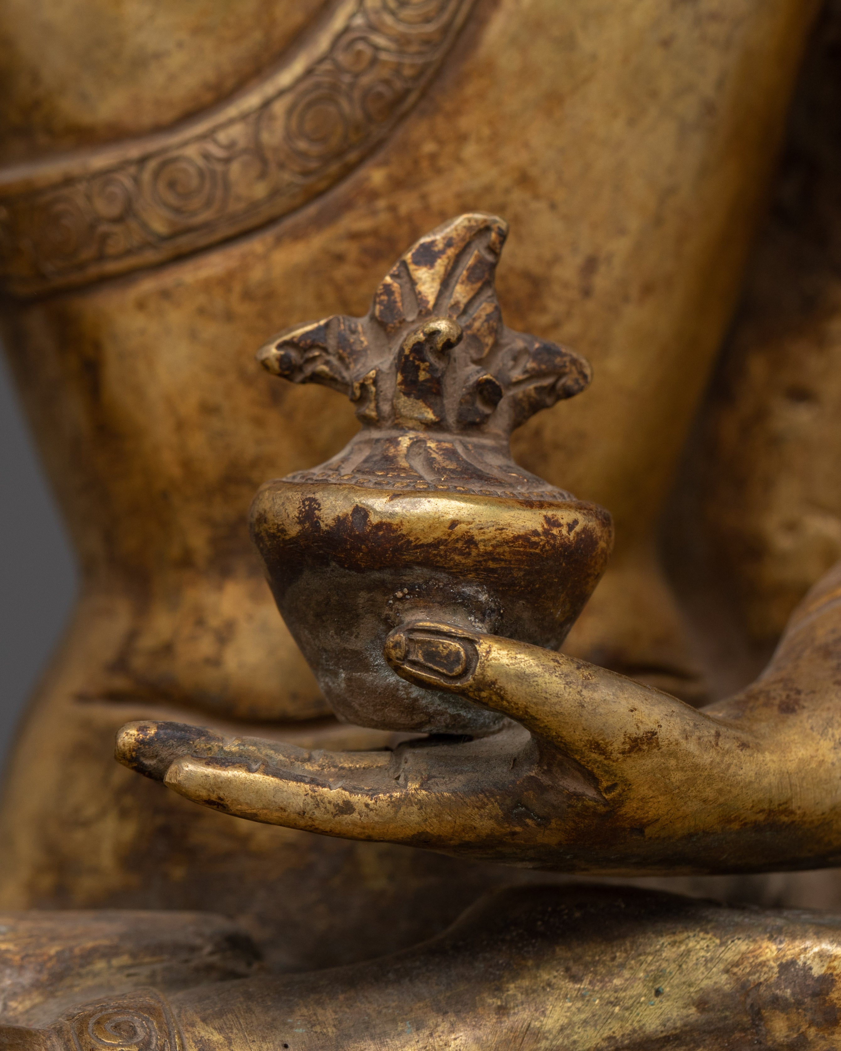 Handcrafted Vajrayana Art of Medicine Buddha | Healing Deity