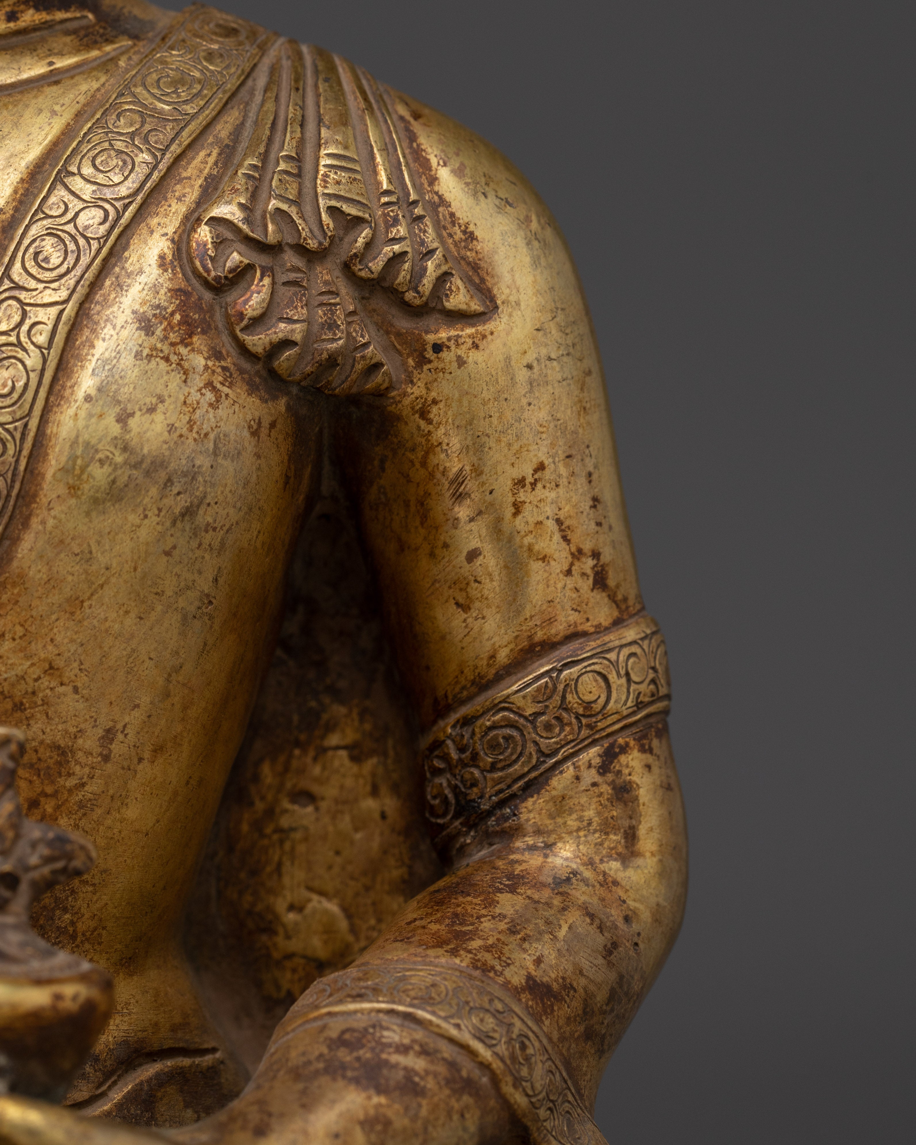Handcrafted Vajrayana Art of Medicine Buddha | Healing Deity