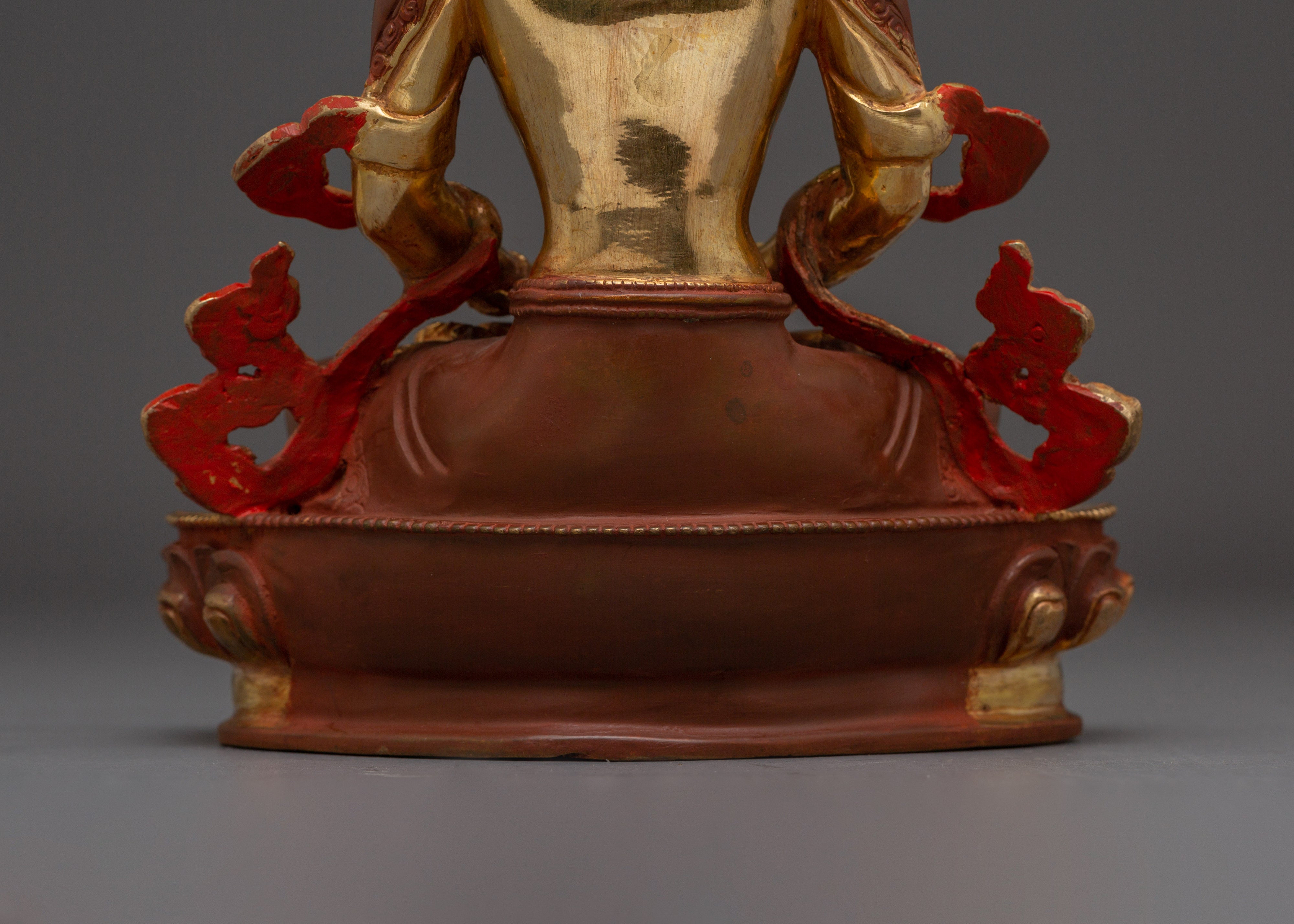 Healing Deity Amitayus Figurine | Traditional Himalayan Art