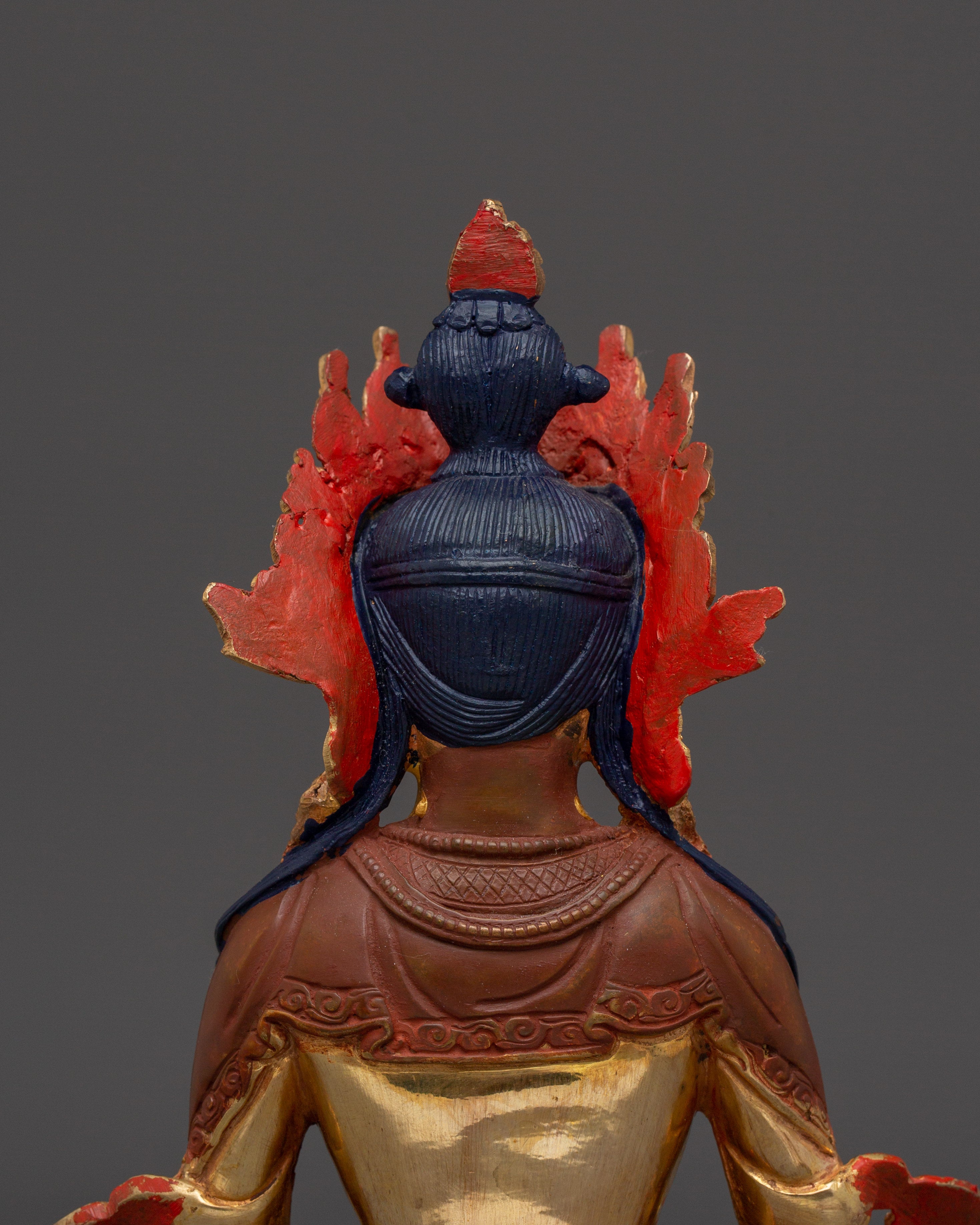 Healing Deity Amitayus Figurine | Traditional Himalayan Art