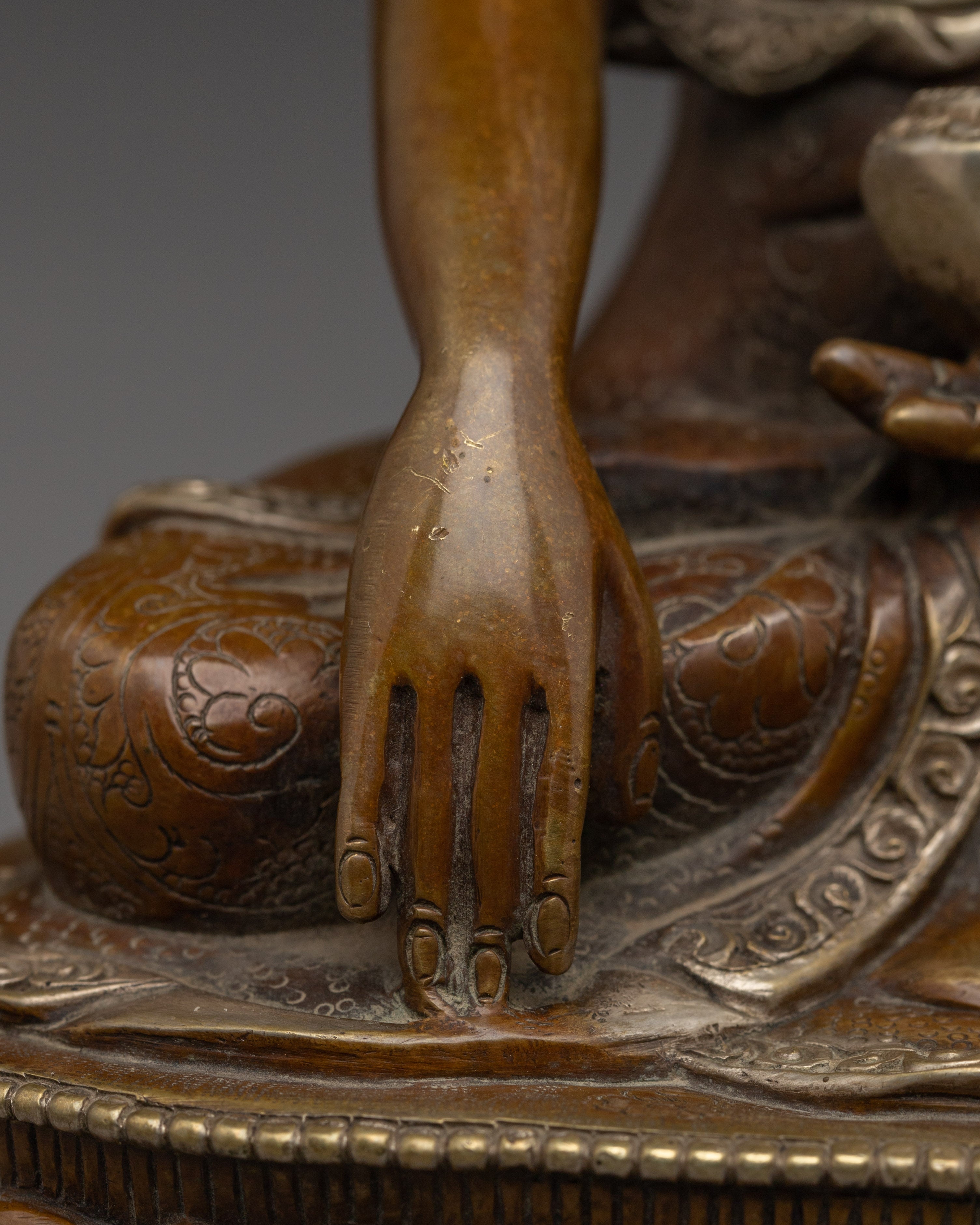 Oxidized Five Buddha Set Statue | Five Dhyani Buddha Artwork