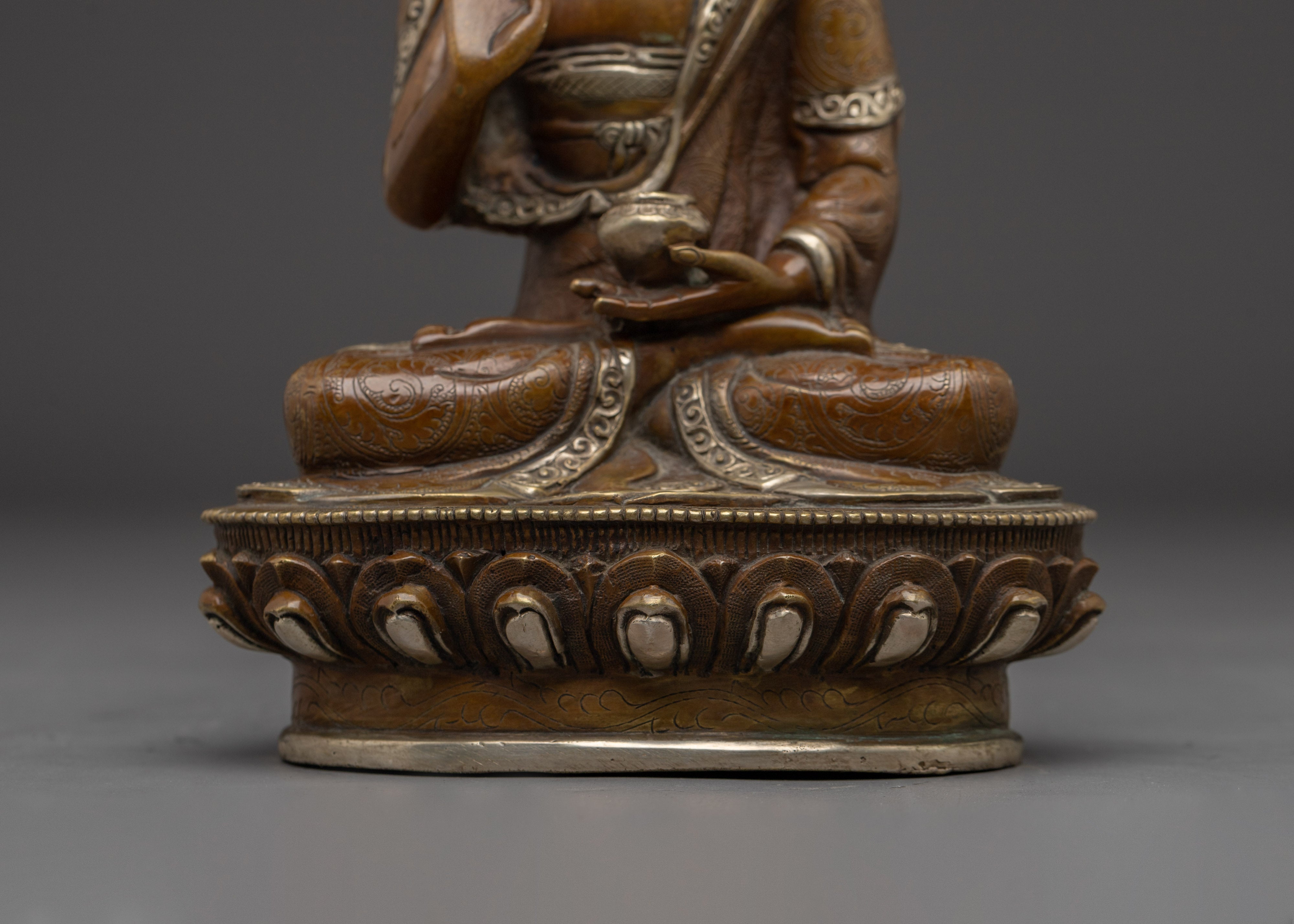 Oxidized Five Buddha Set Statue | Five Dhyani Buddha Artwork