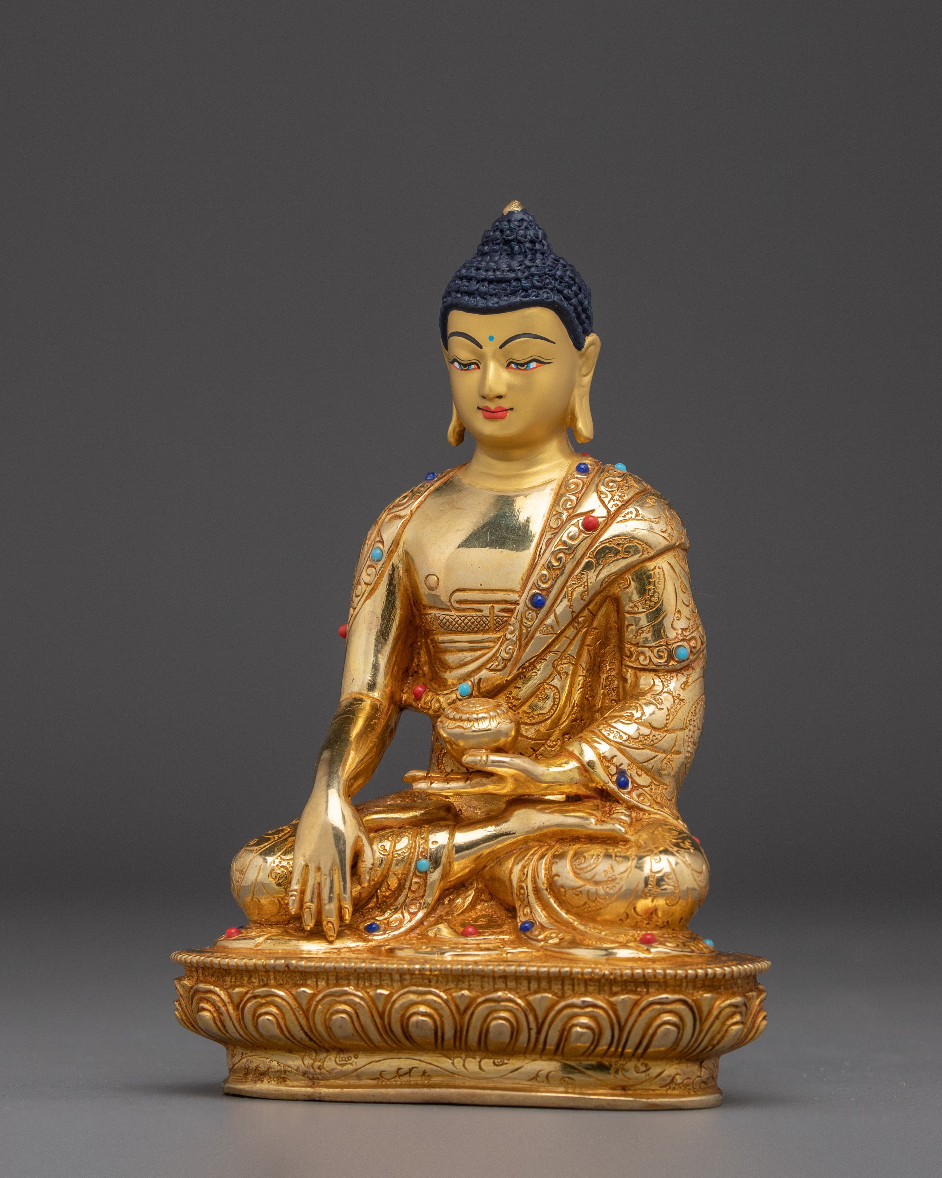 Golden Three Buddha Statue Set | Symbol of Peace and Enlightenment