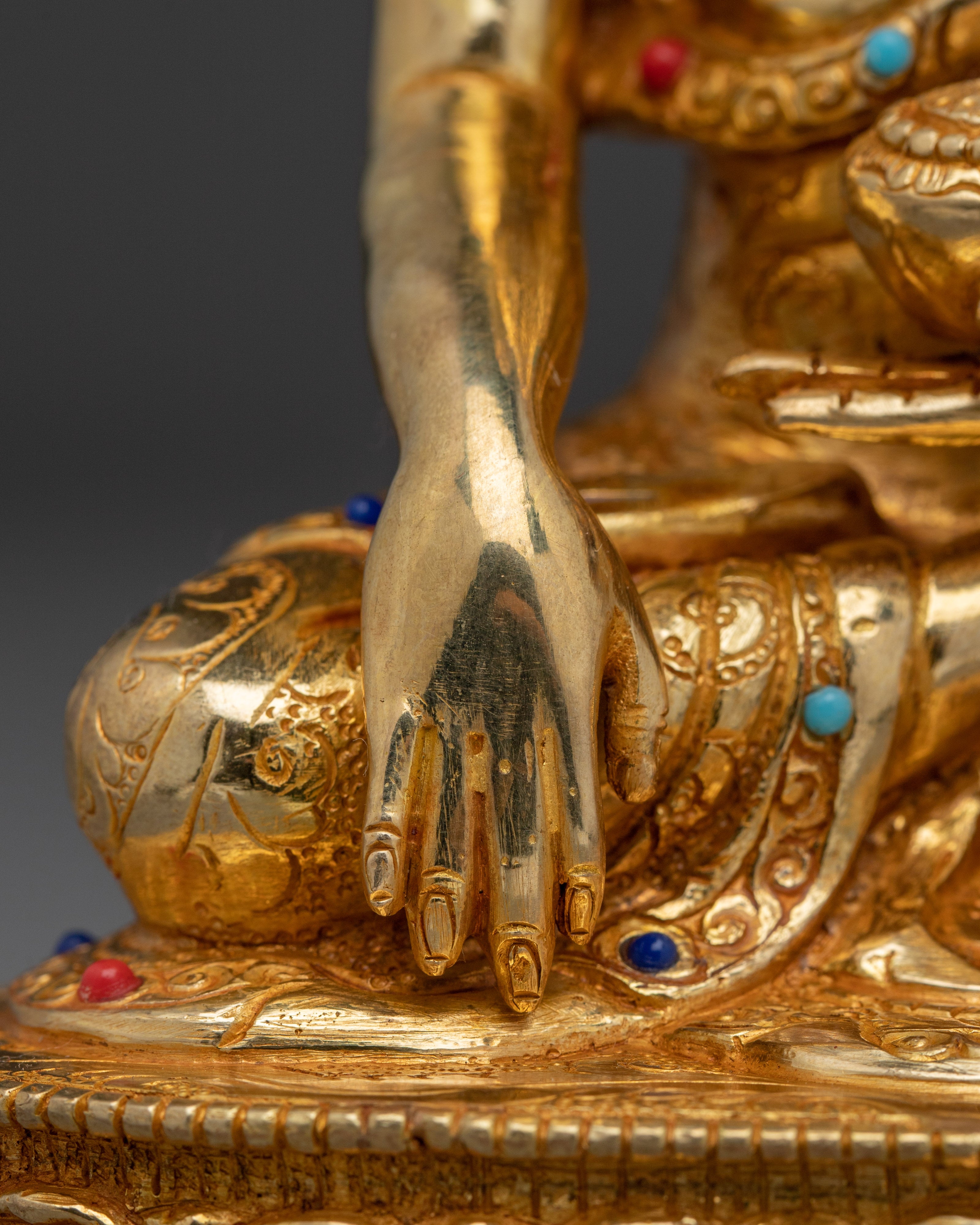 Golden Three Buddha Statue Set | Symbol of Peace and Enlightenment