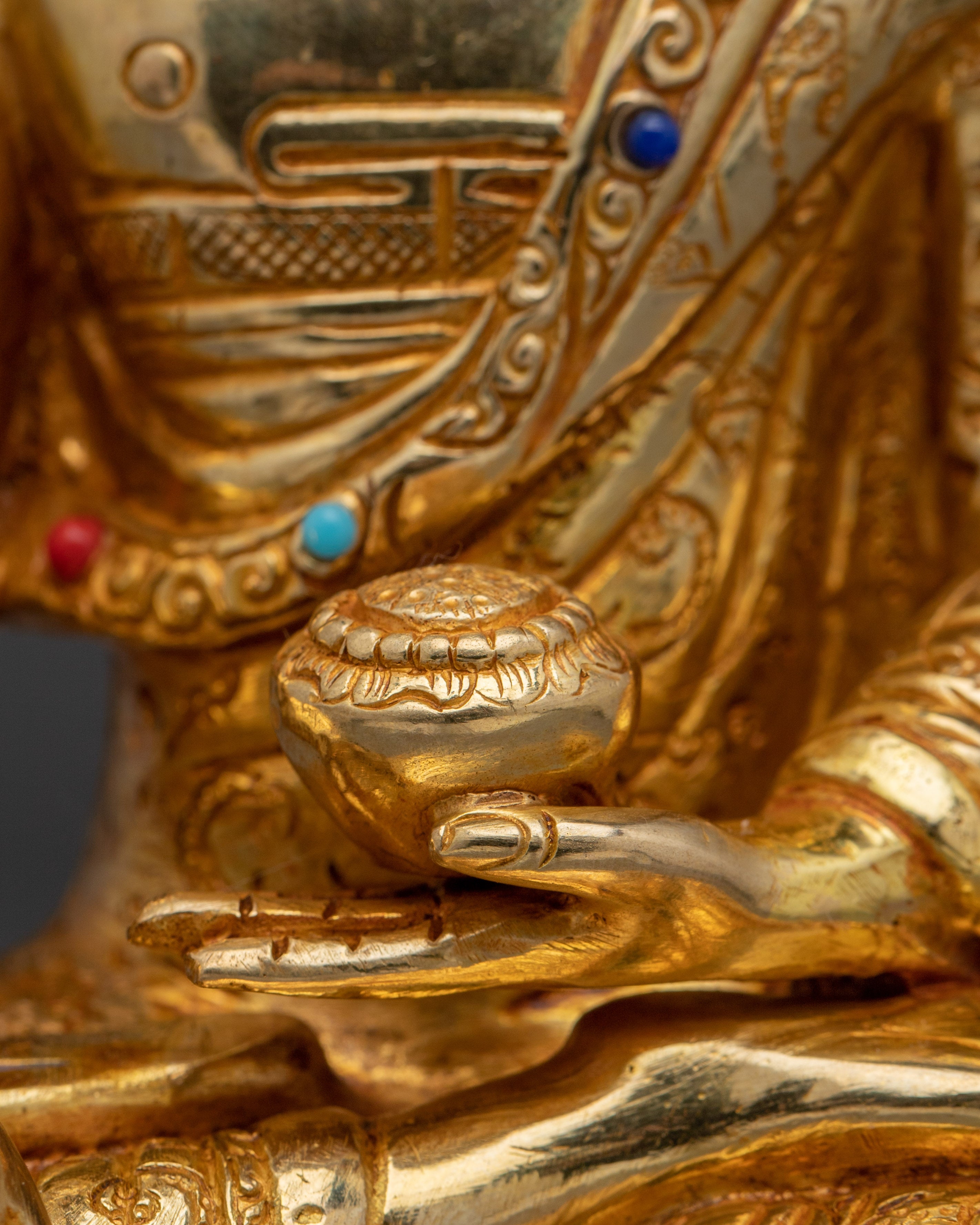 Golden Three Buddha Statue Set | Symbol of Peace and Enlightenment