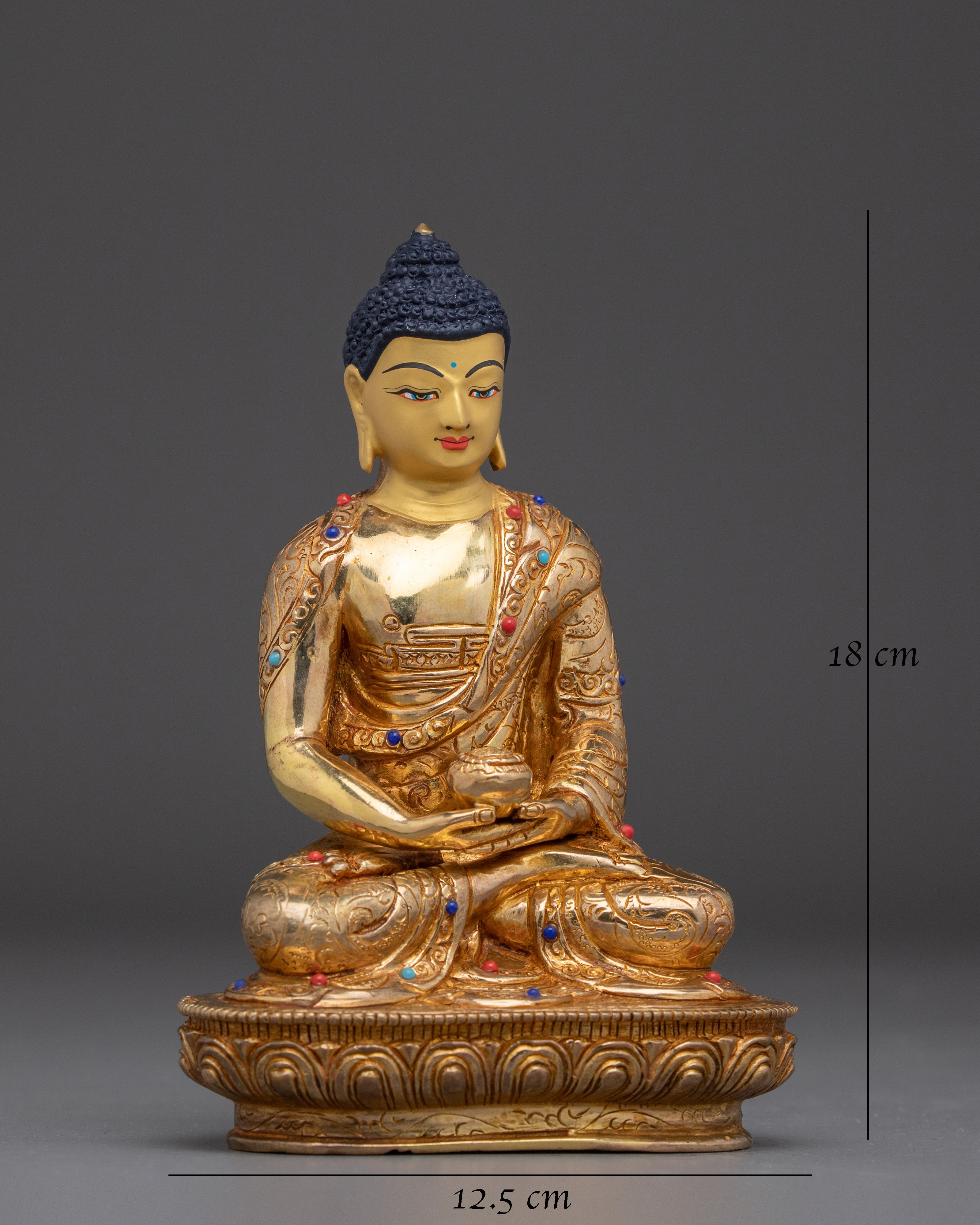 Golden Sukhavati Ruler Amitabha Buddha Artwork 