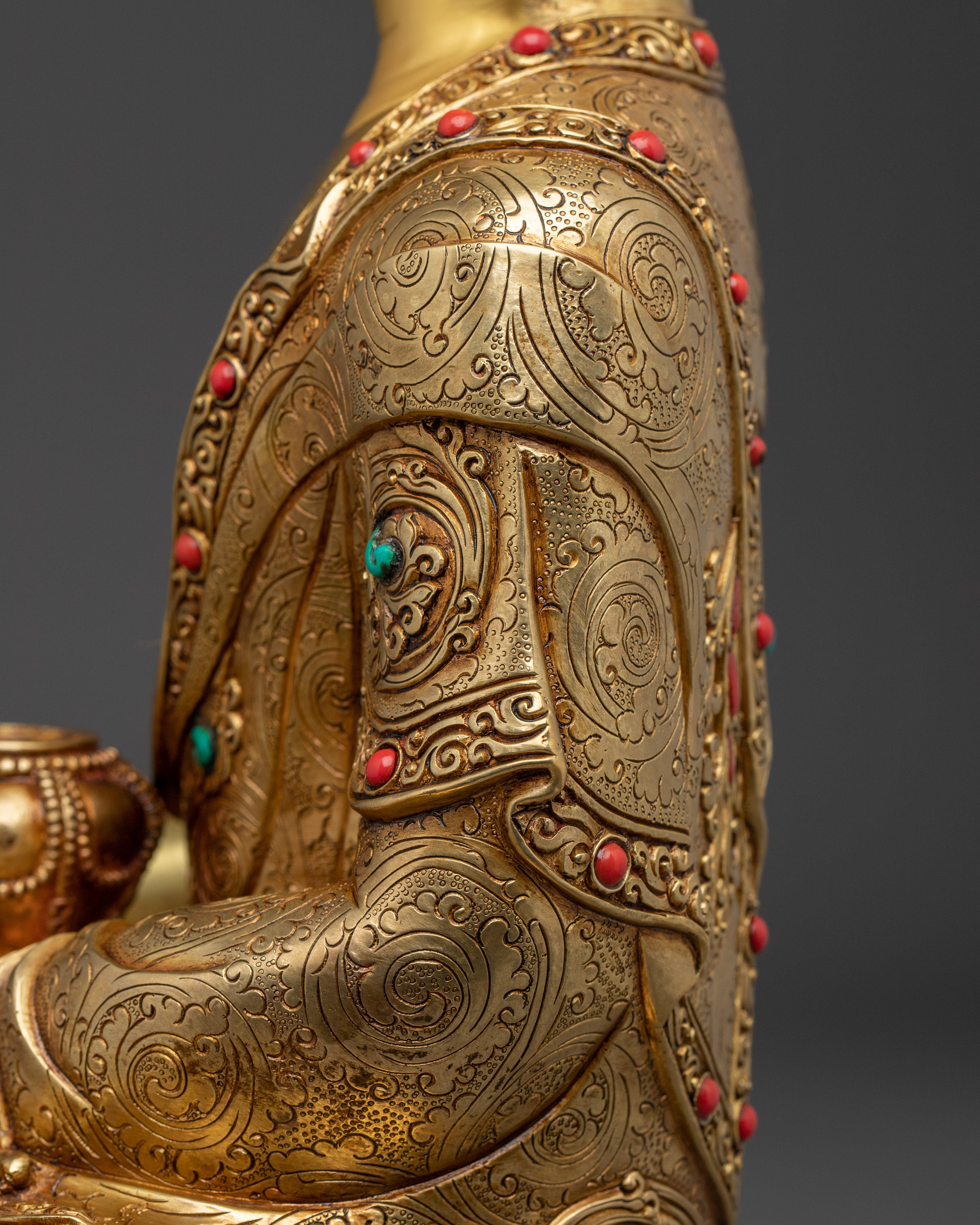 Handcrafted Golden Shakyamuni Buddha Artwork | Symbol of Enlightenment