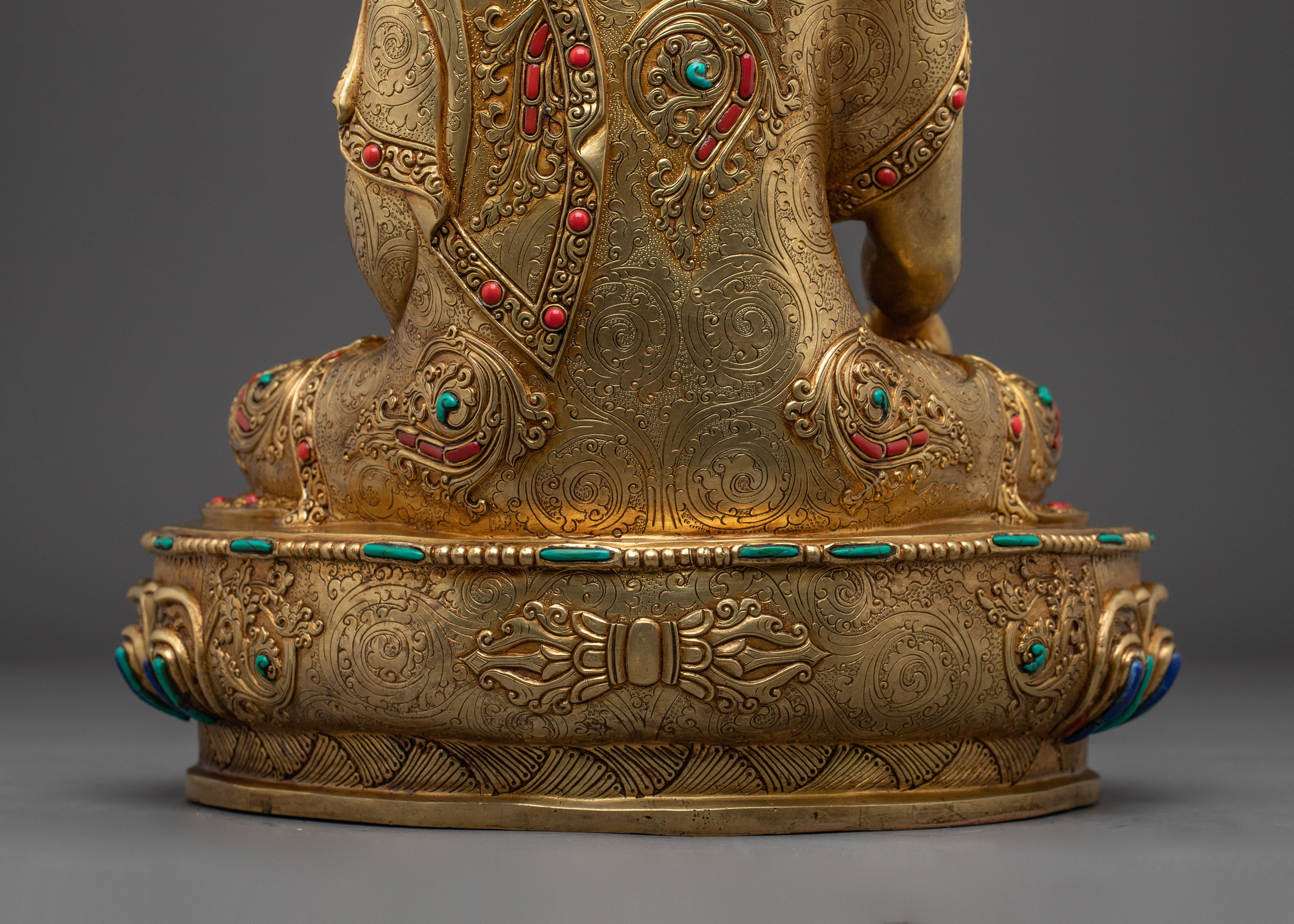 Handcrafted Golden Shakyamuni Buddha Artwork | Symbol of Enlightenment