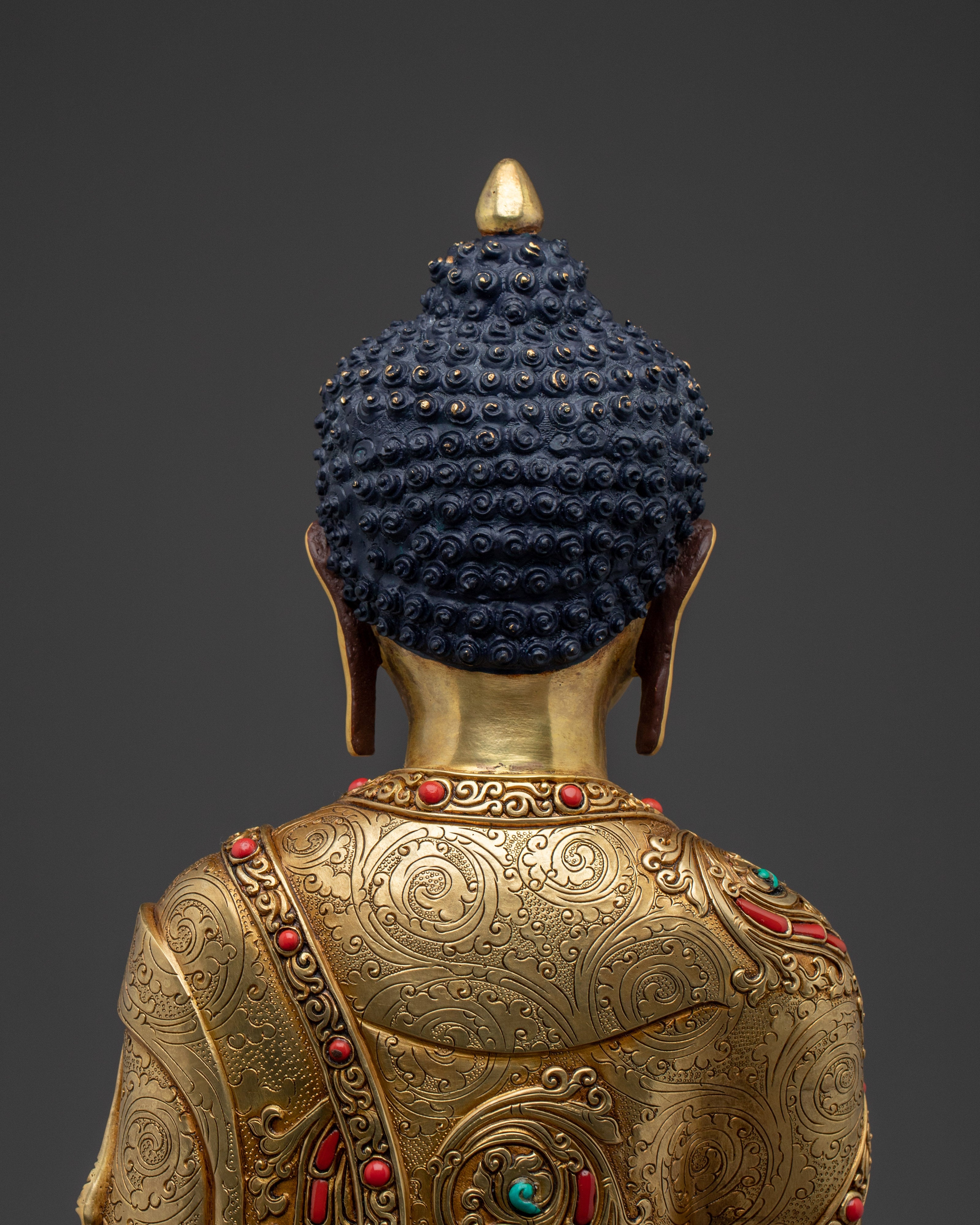 Handcrafted Golden Shakyamuni Buddha Artwork | Symbol of Enlightenment