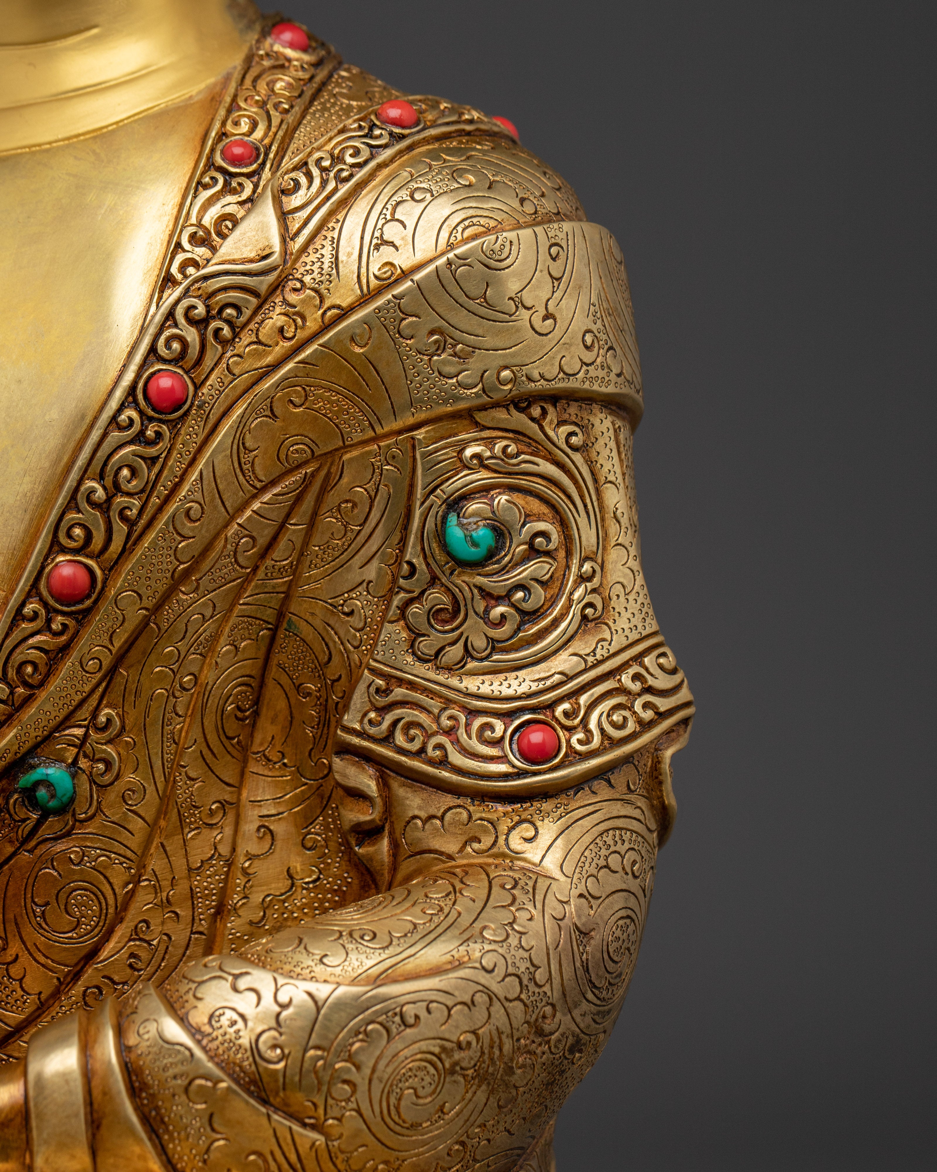 Handcrafted Golden Shakyamuni Buddha Artwork | Symbol of Enlightenment