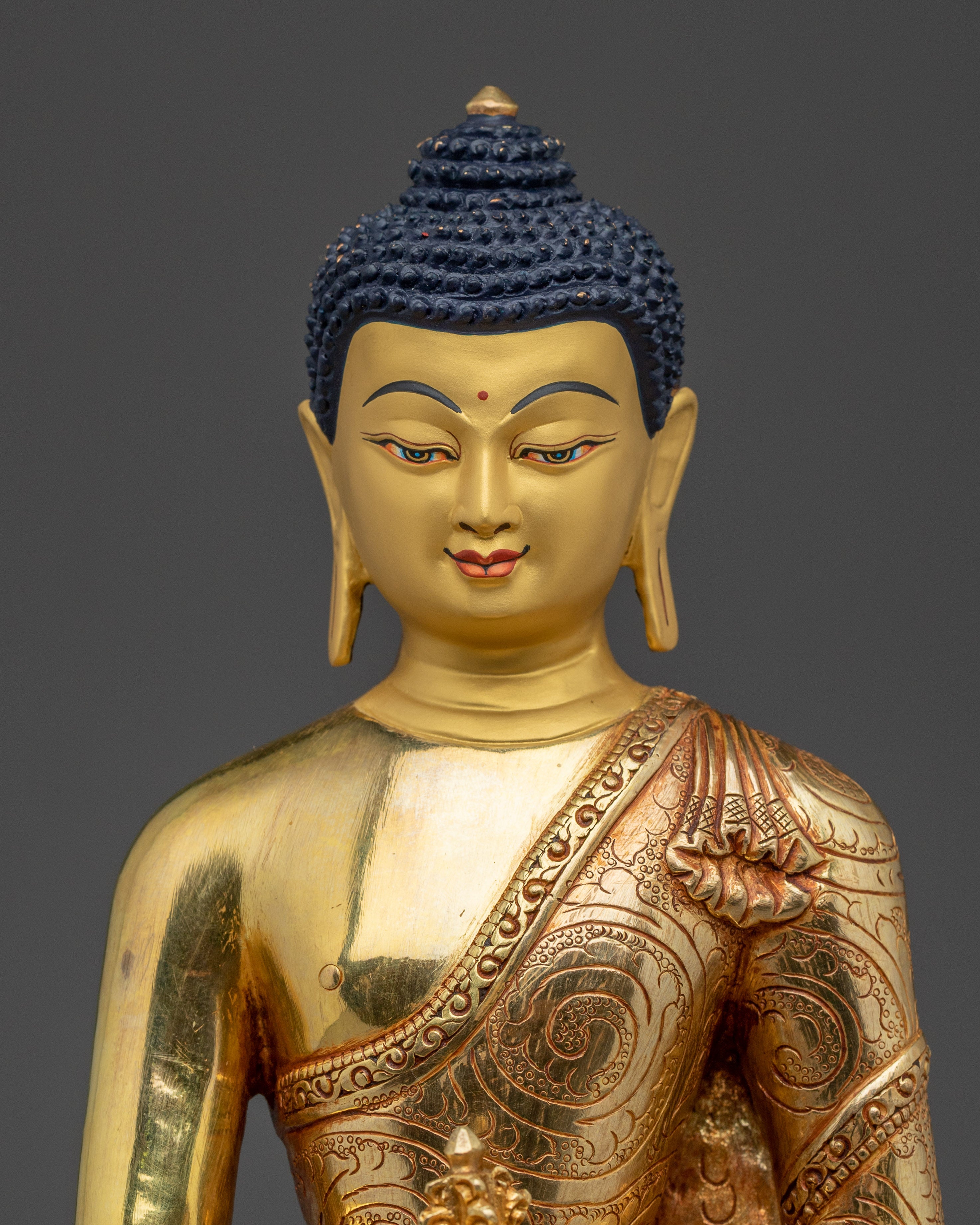 Golden Mitrupga Statue | Akshobhya Buddha Artwork