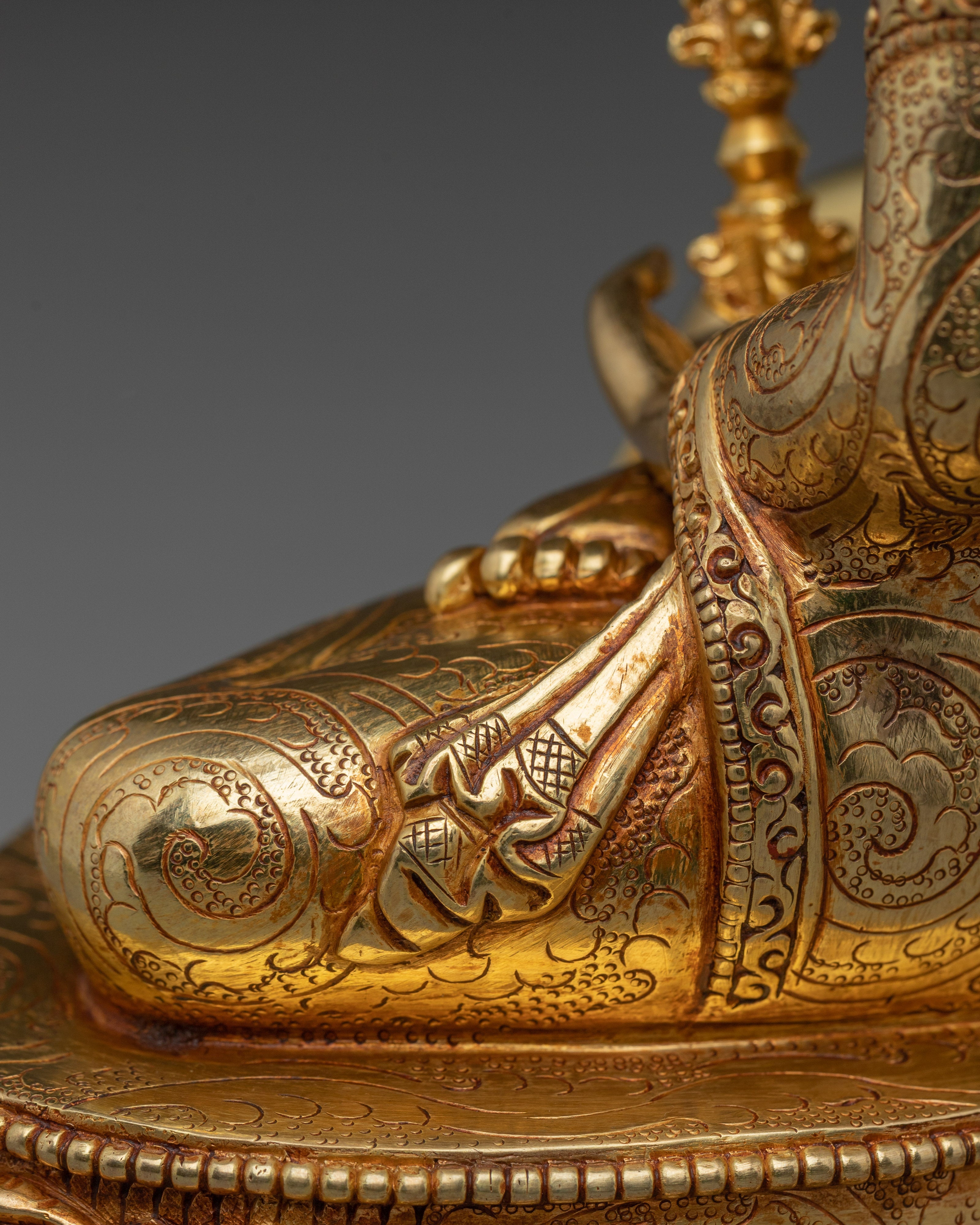 Golden Mitrupga Statue | Akshobhya Buddha Artwork