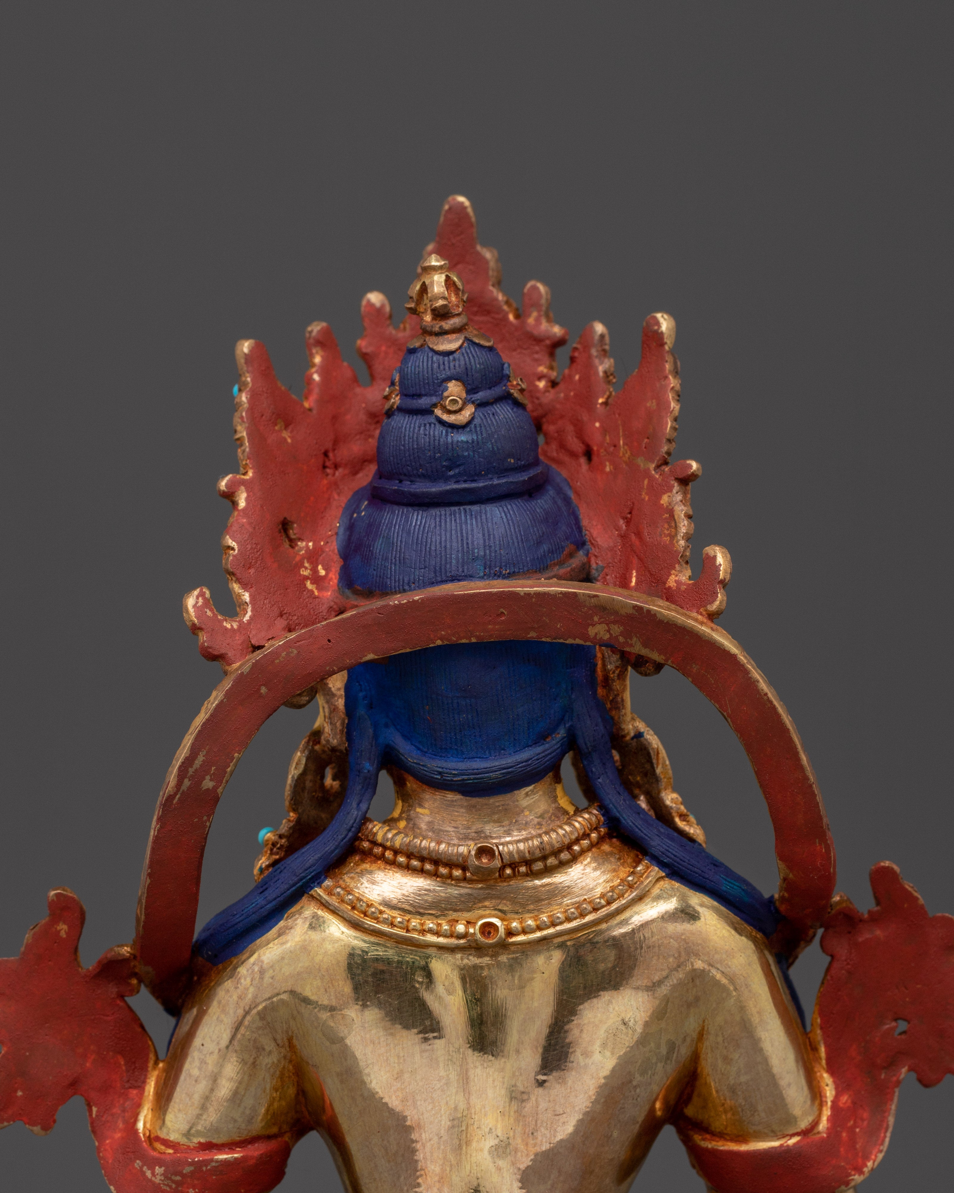 Gold-Gilded Vajrasattva Copper Statue | Meditation & Spiritual Decor