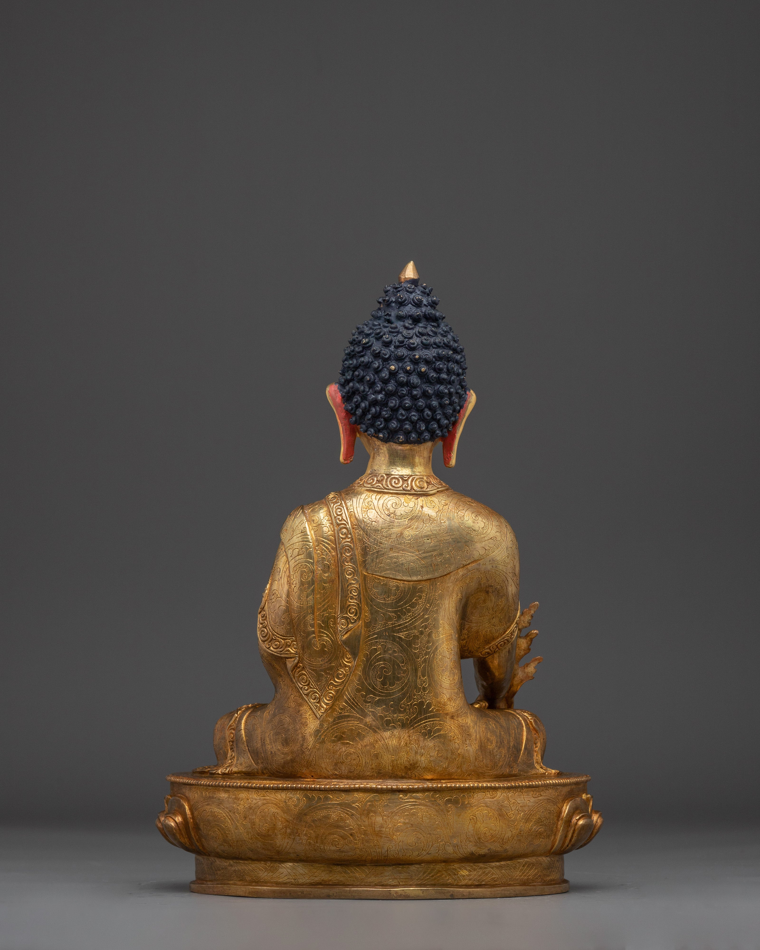 Golden Medicine Buddha Statue | Spiritual Decor Artwork