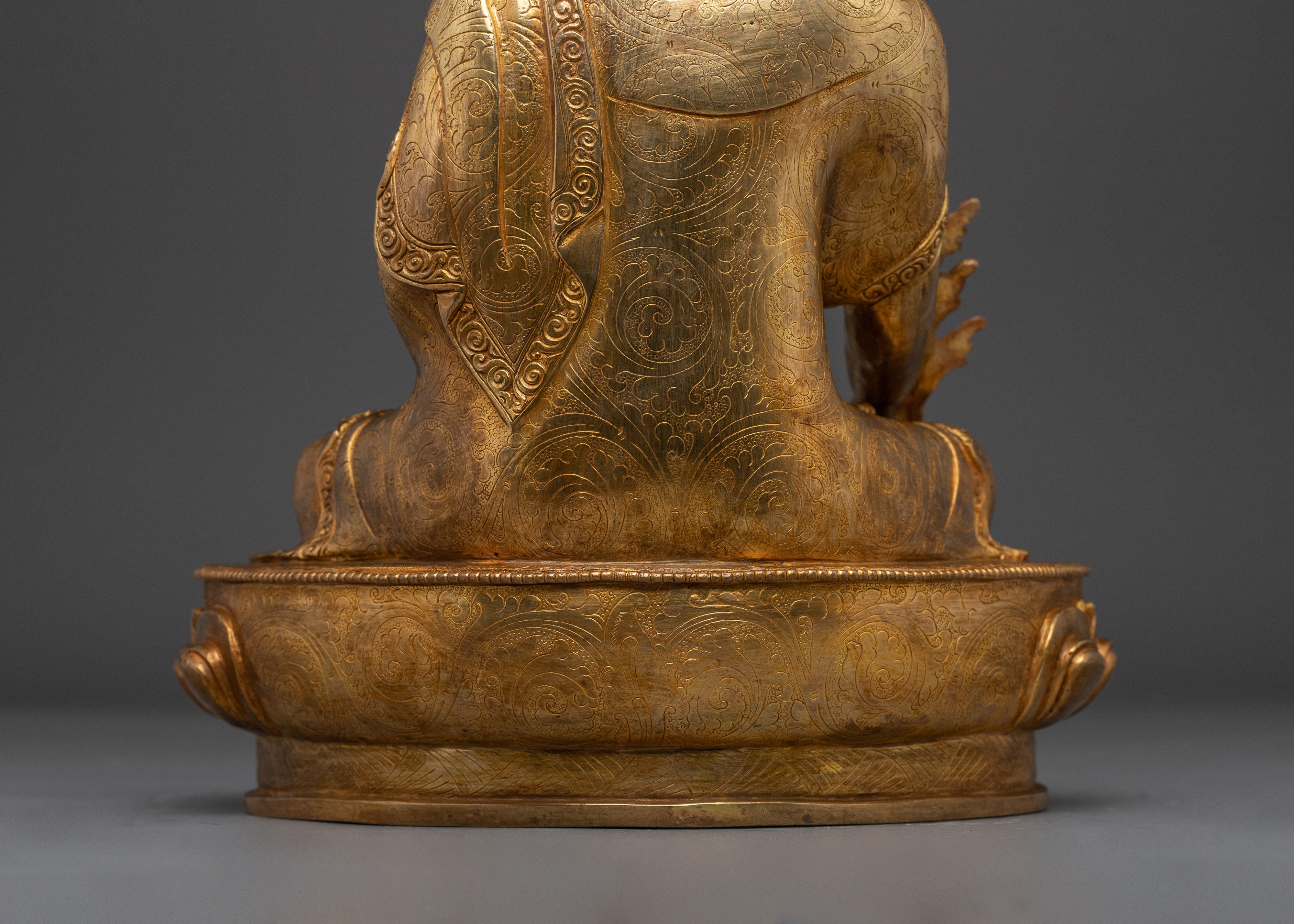 Golden Medicine Buddha Statue | Spiritual Decor Artwork