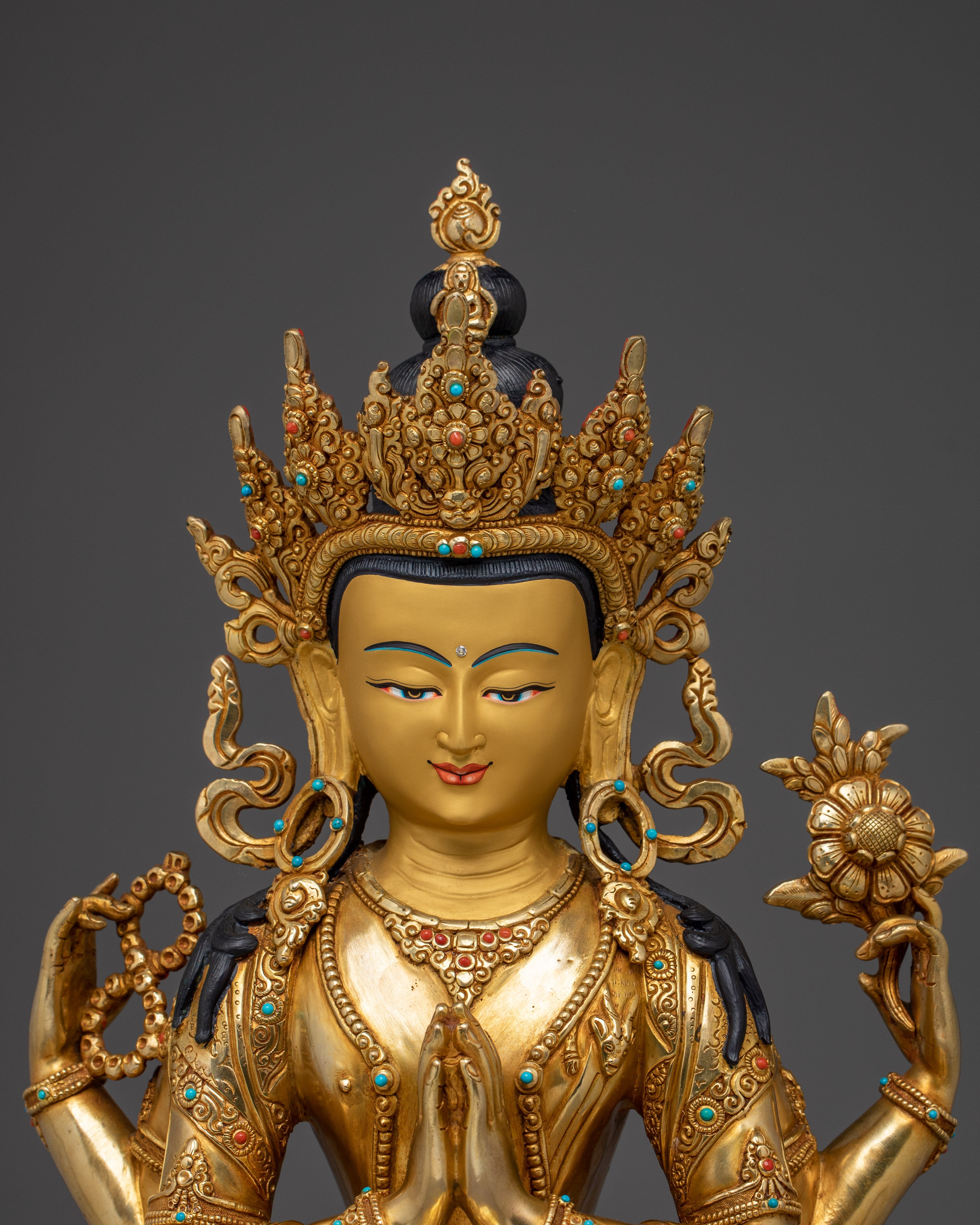 Embodiment of Compassion Chenrezig Art | Avalokiteshvara Figurine
