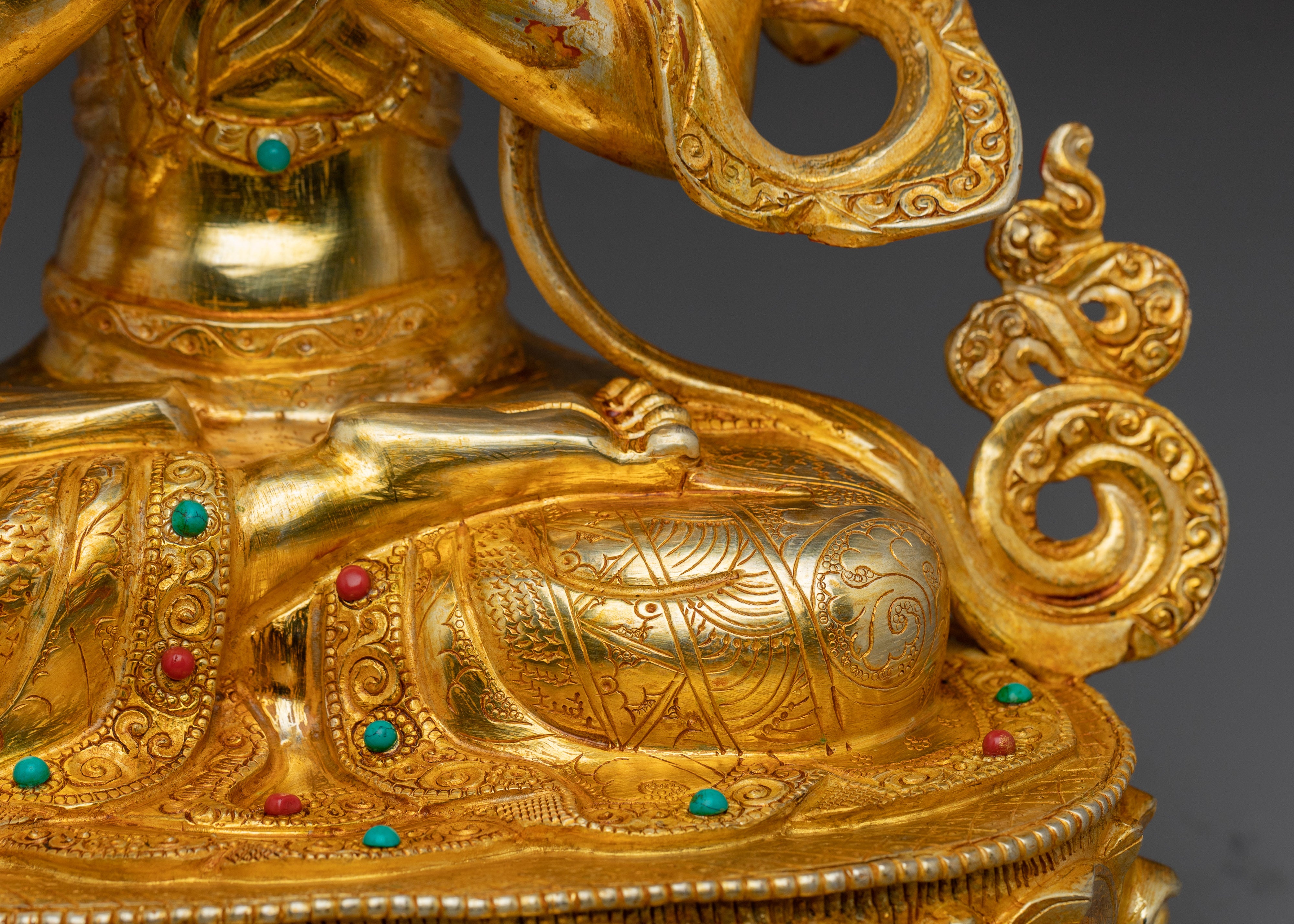 Golden Four Armed Chenrezig Statue | Spiritual Enlightenment
