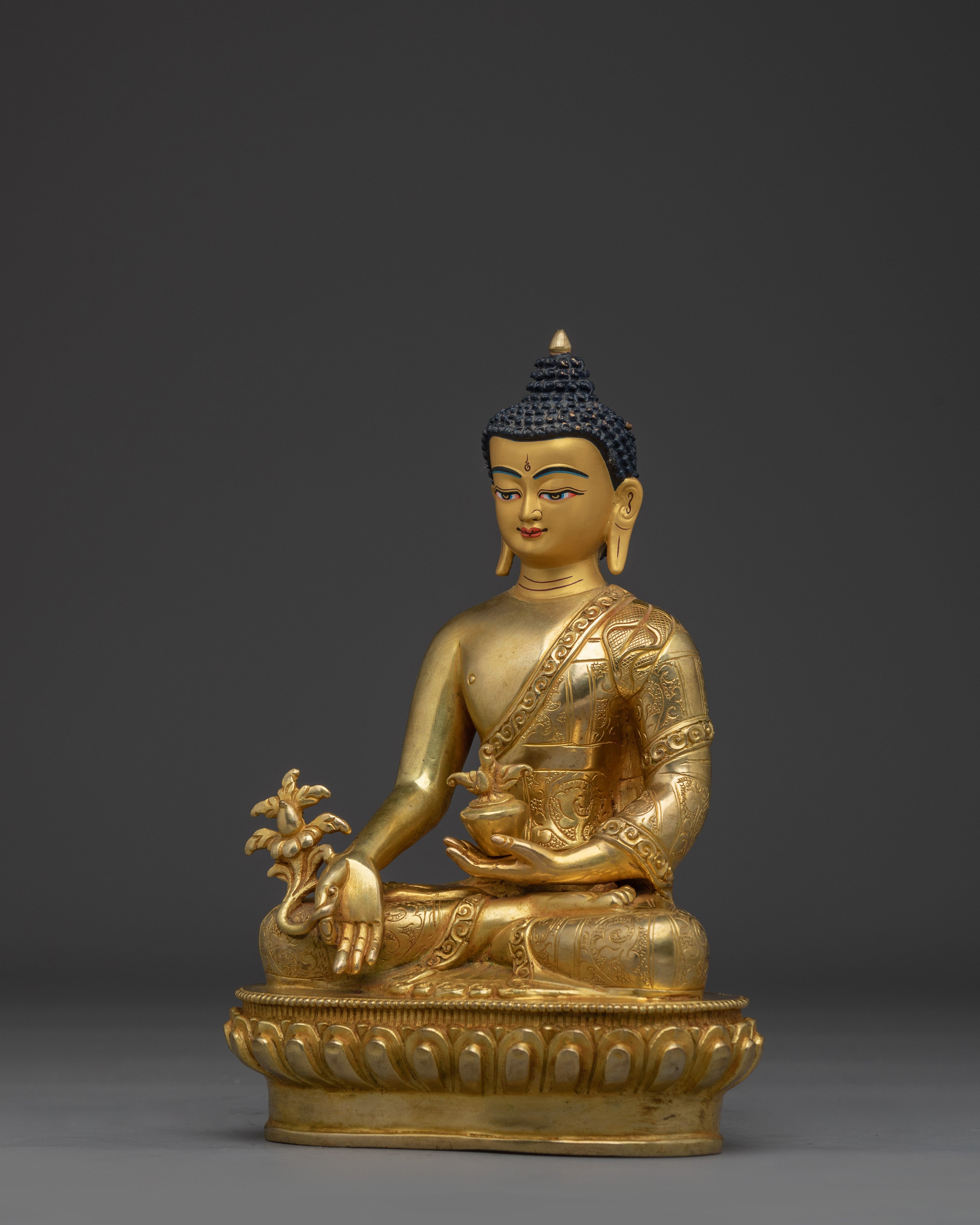Buddhist Bhaisajyaguru Healing Buddha Artwork | Medicine Buddha Statue