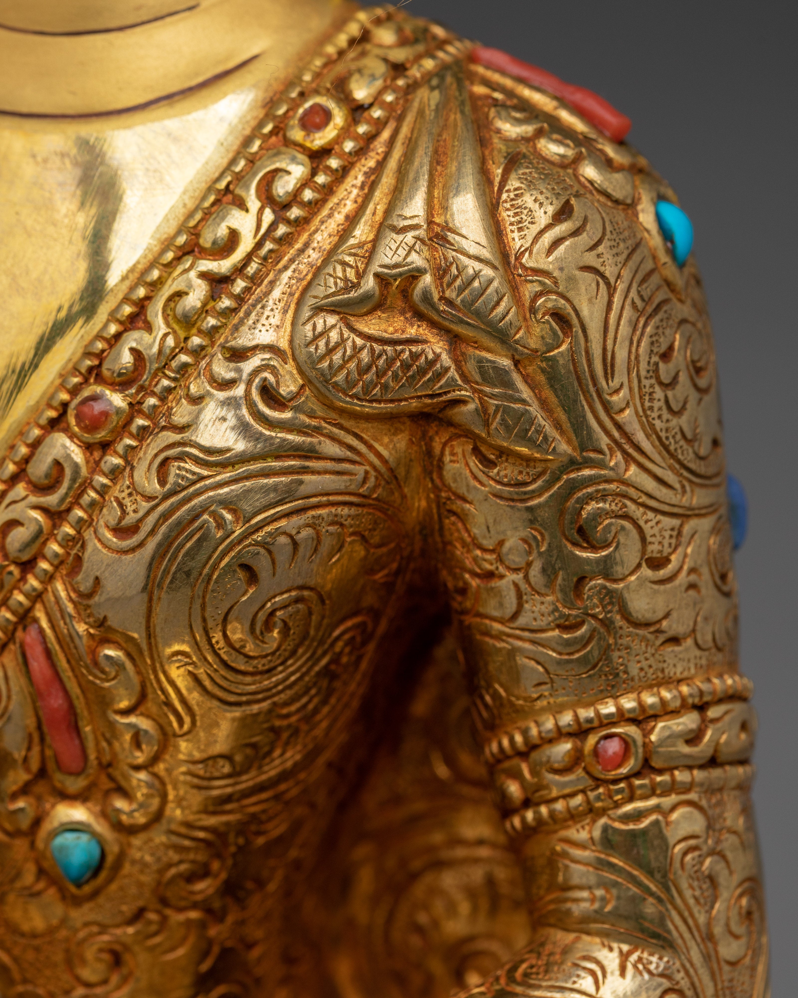 Himalayan Medicine Buddha Handmade Statue | Buddhist Spiritual Decor
