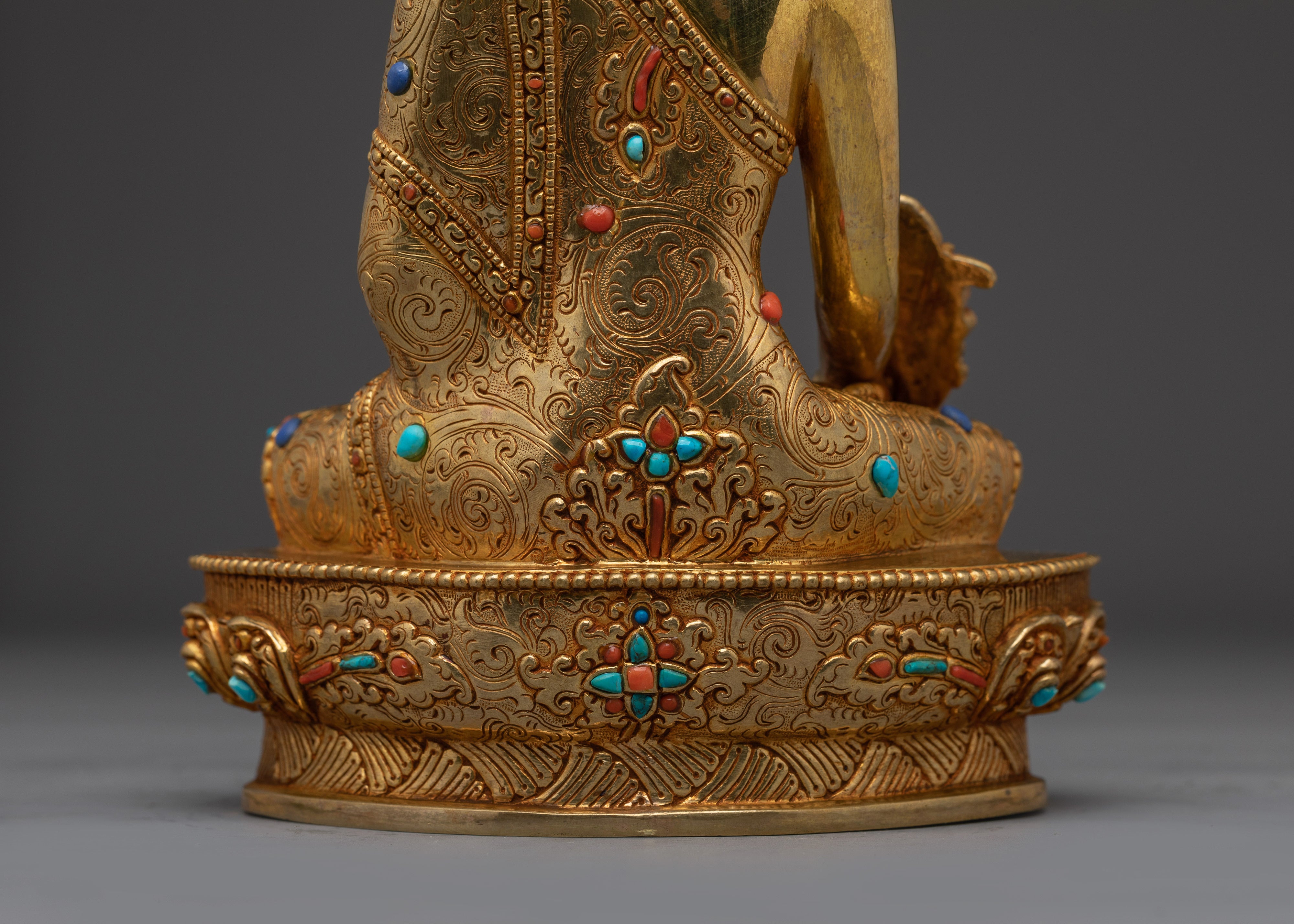 Himalayan Medicine Buddha Handmade Statue | Buddhist Spiritual Decor