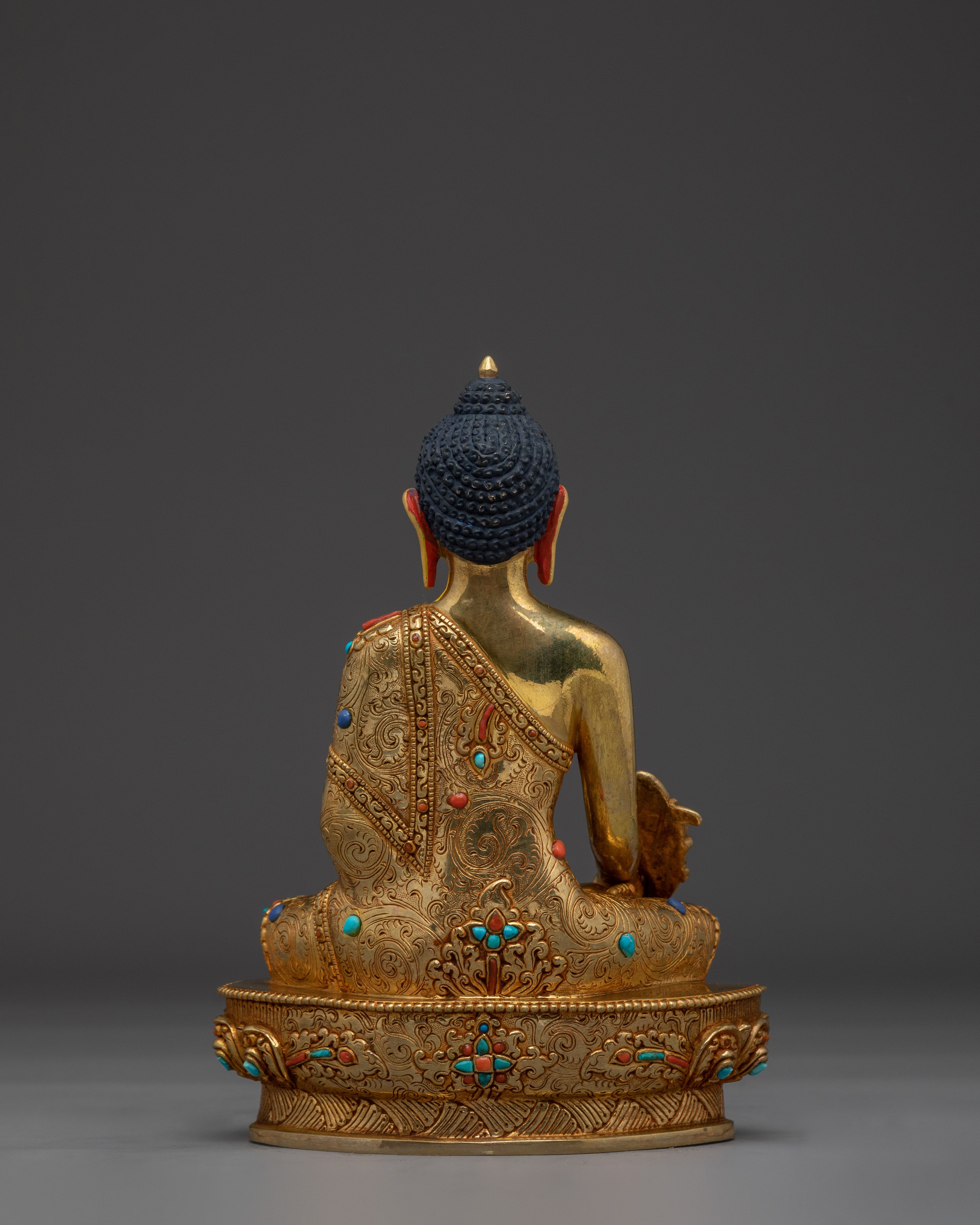Himalayan Medicine Buddha Handmade Statue | Buddhist Spiritual Decor