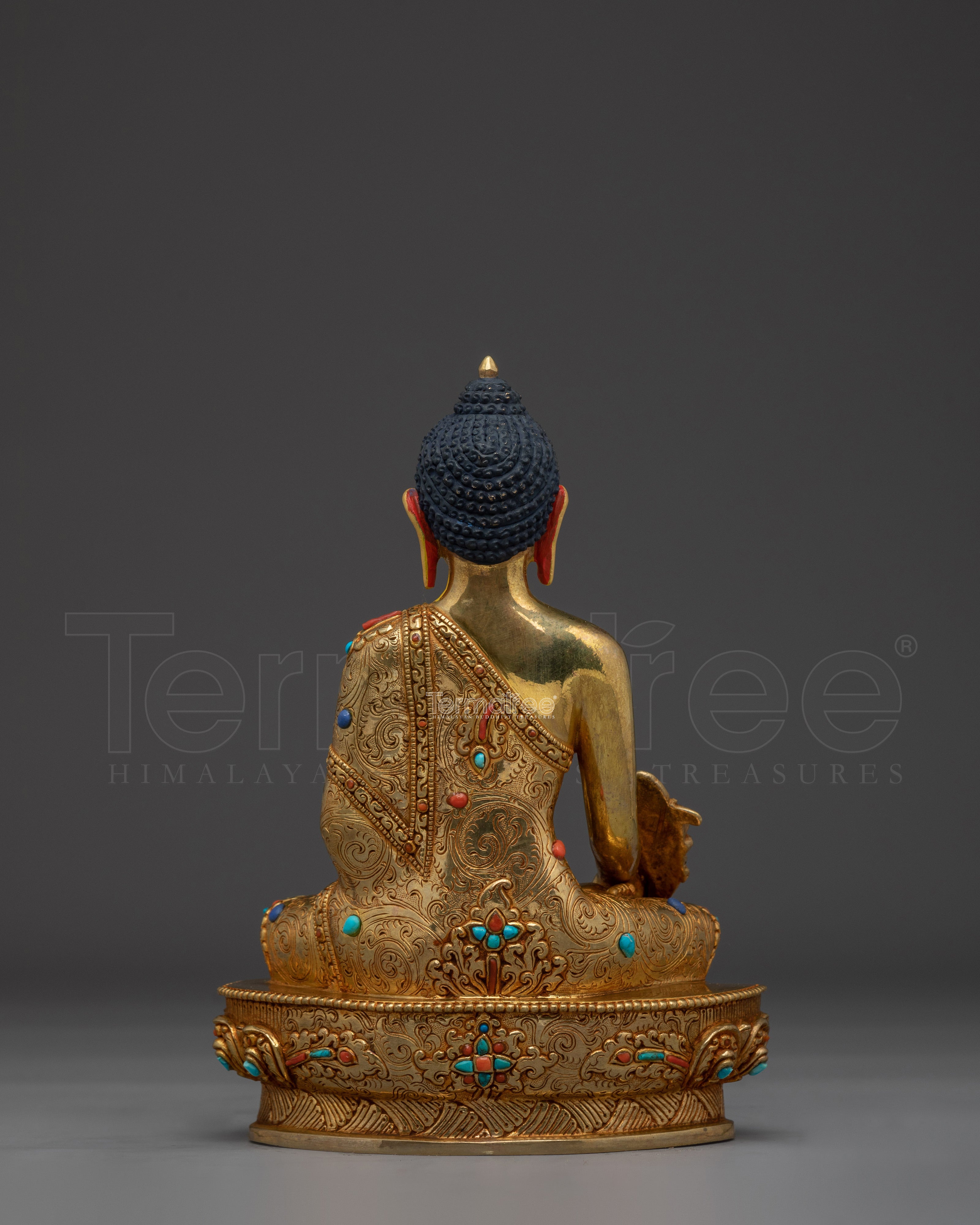 Himalayan Medicine Buddha Handmade Statue | Buddhist Spiritual Decor