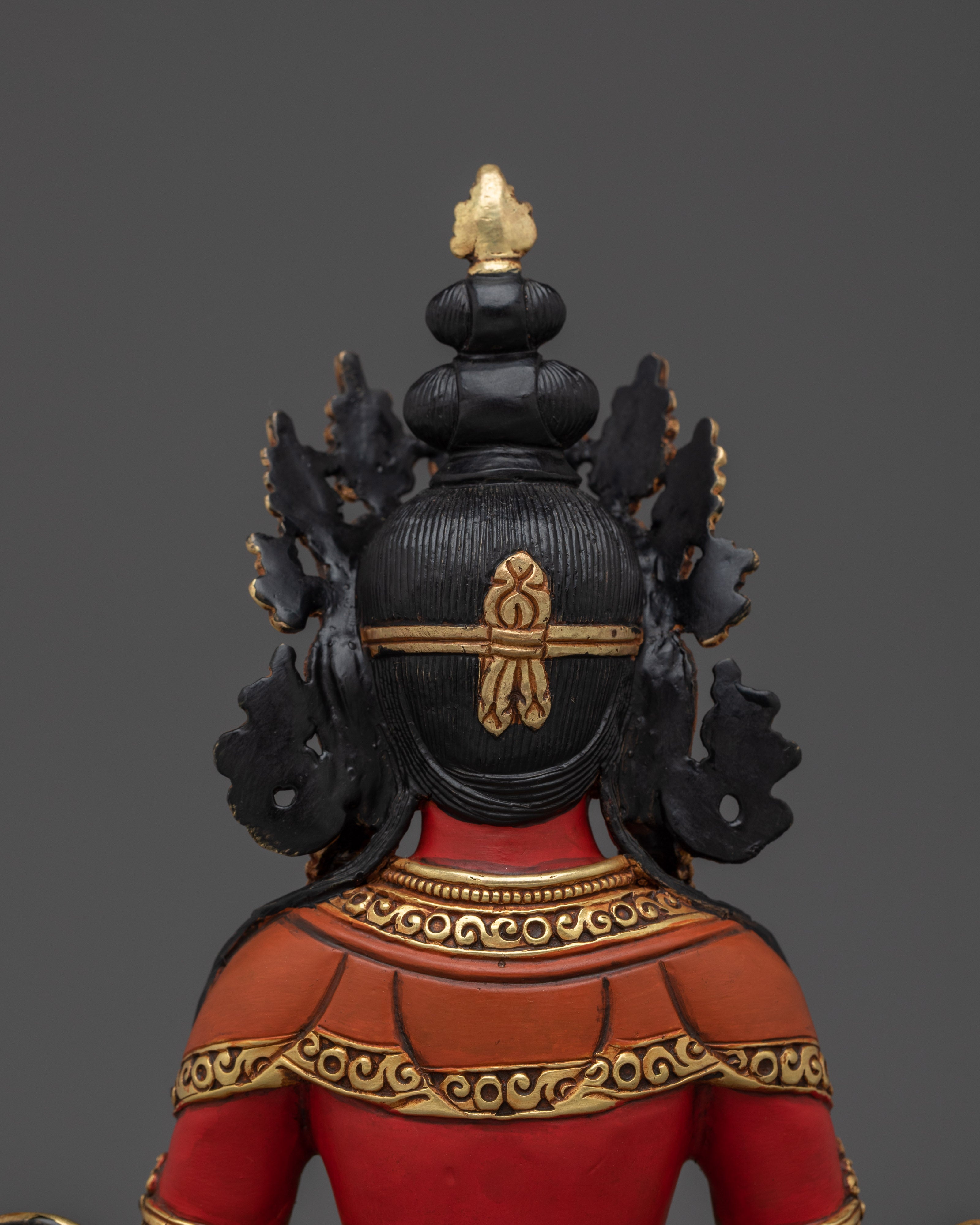 Tibetan Ritual Statue of Amitayus | Longevity Deity