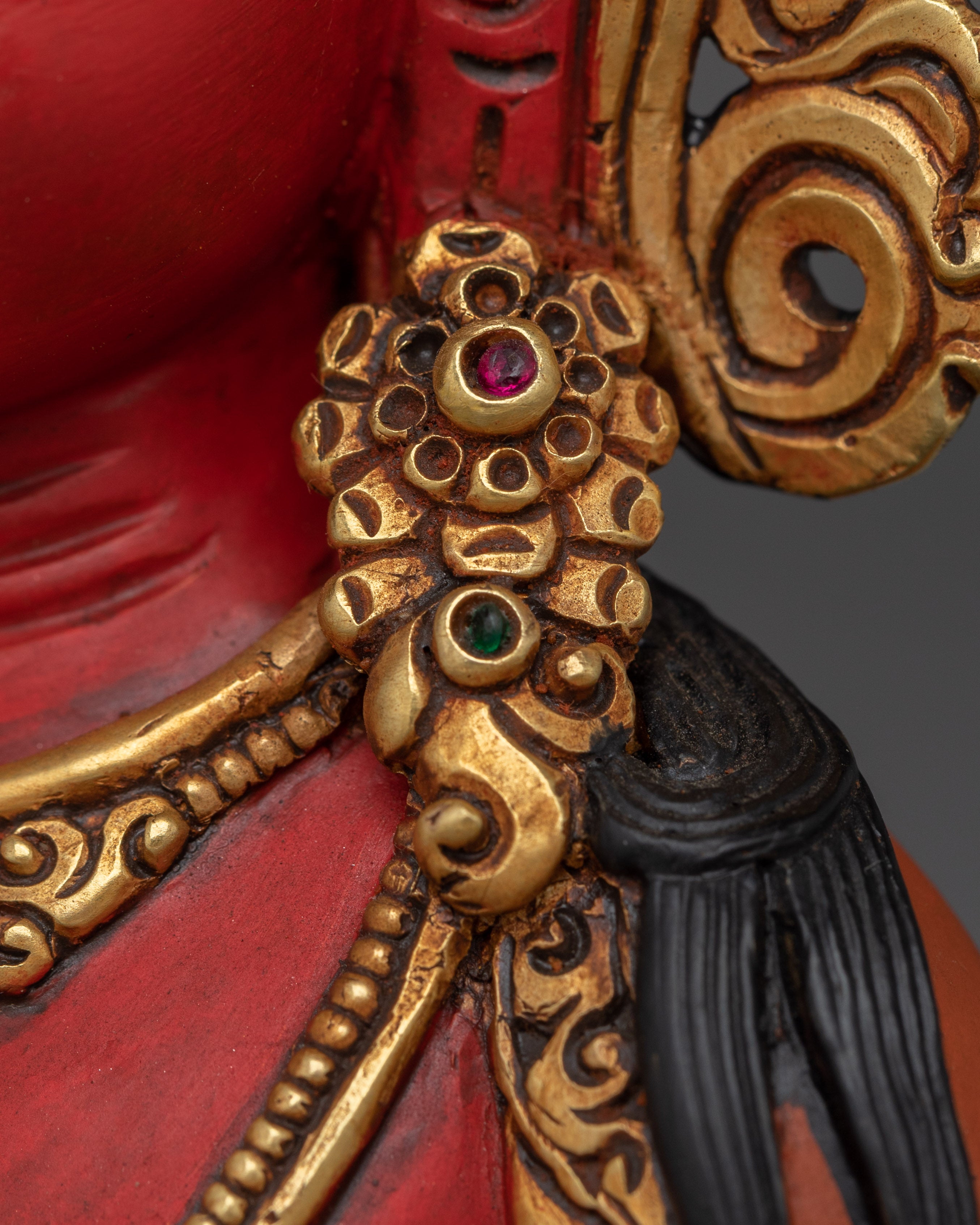 Tibetan Ritual Statue of Amitayus | Longevity Deity