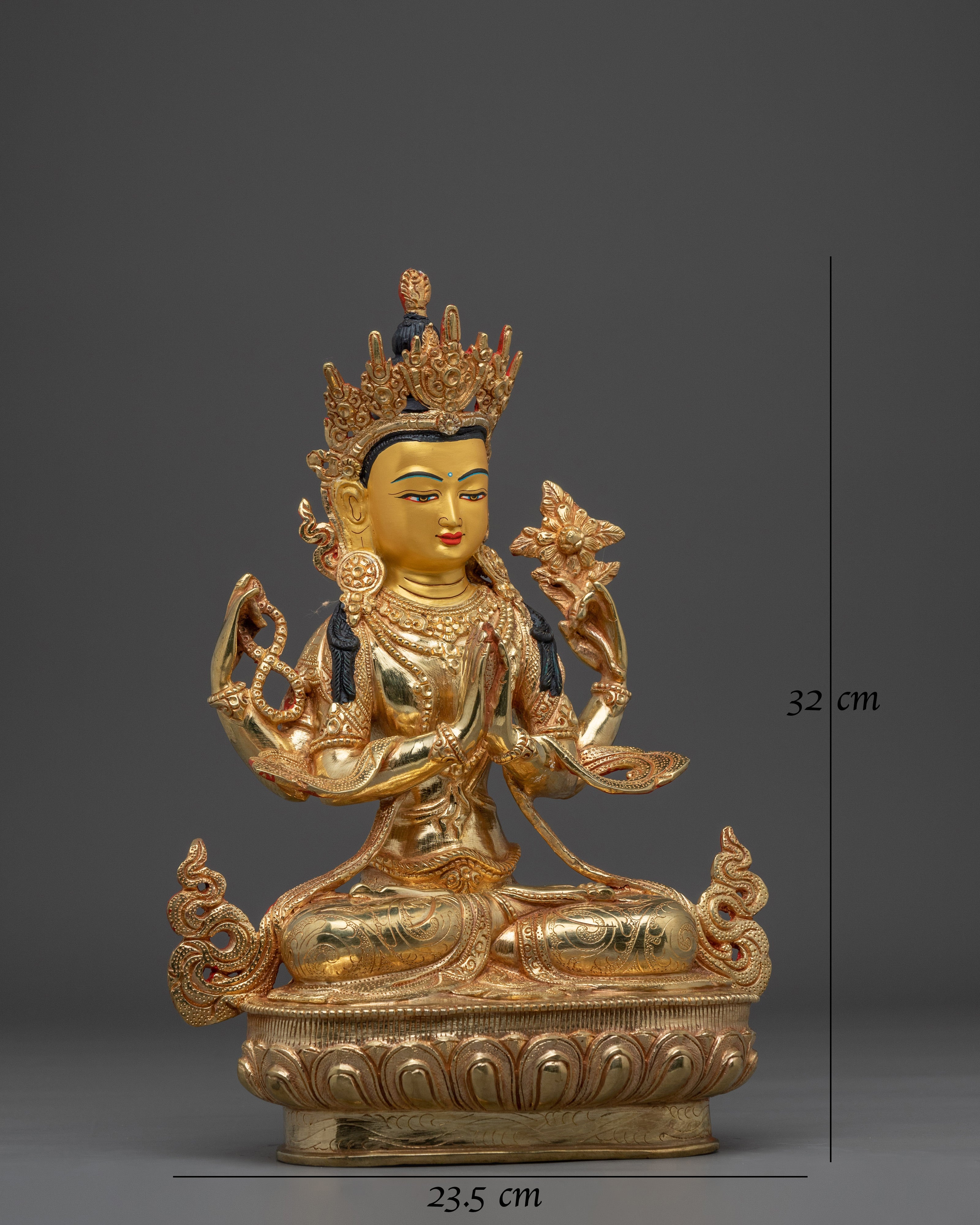 Handmade Compassionate Protector Chenrezig