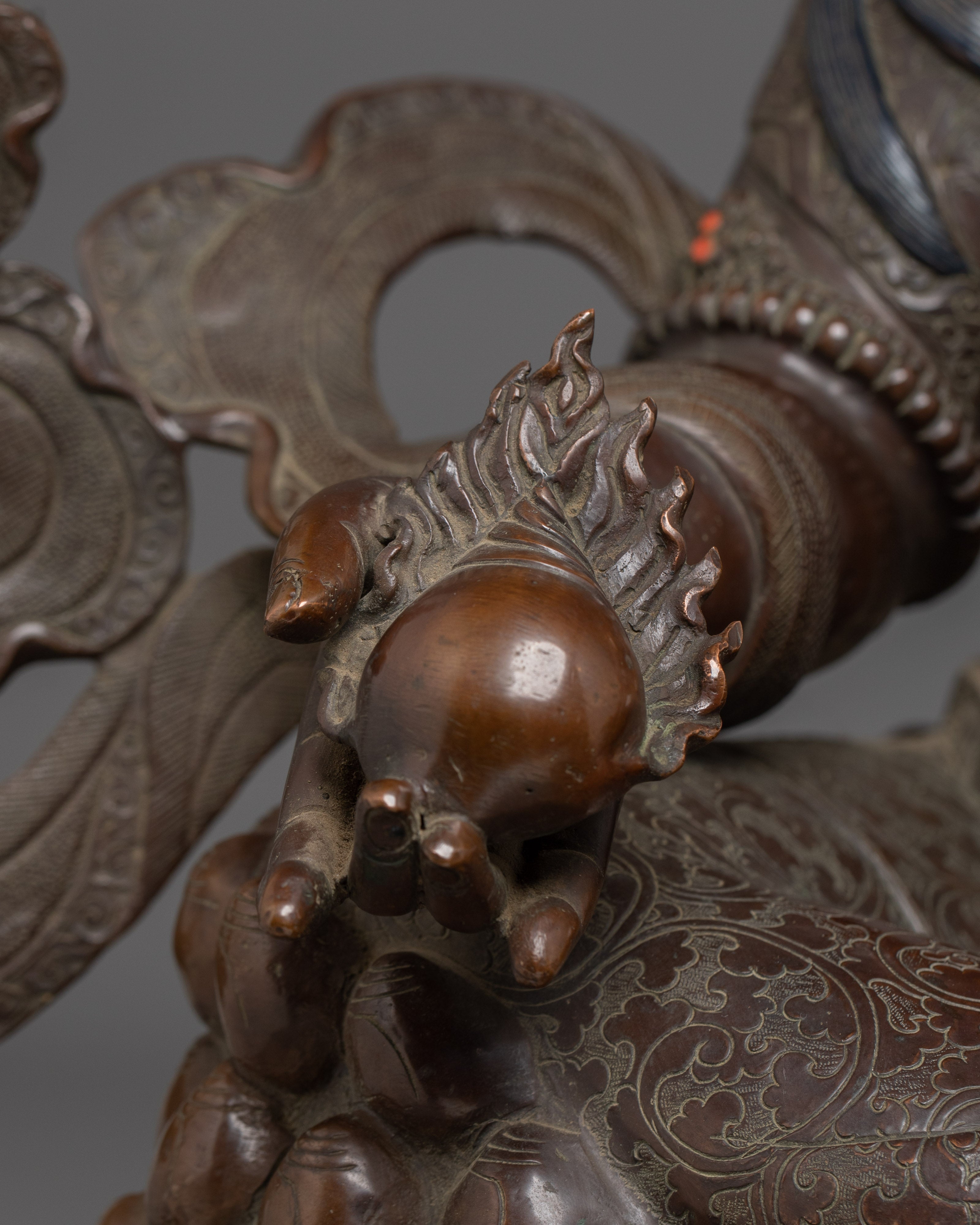 Oxidized Wealth Lord Dzambhala | Guardian of Prosperity