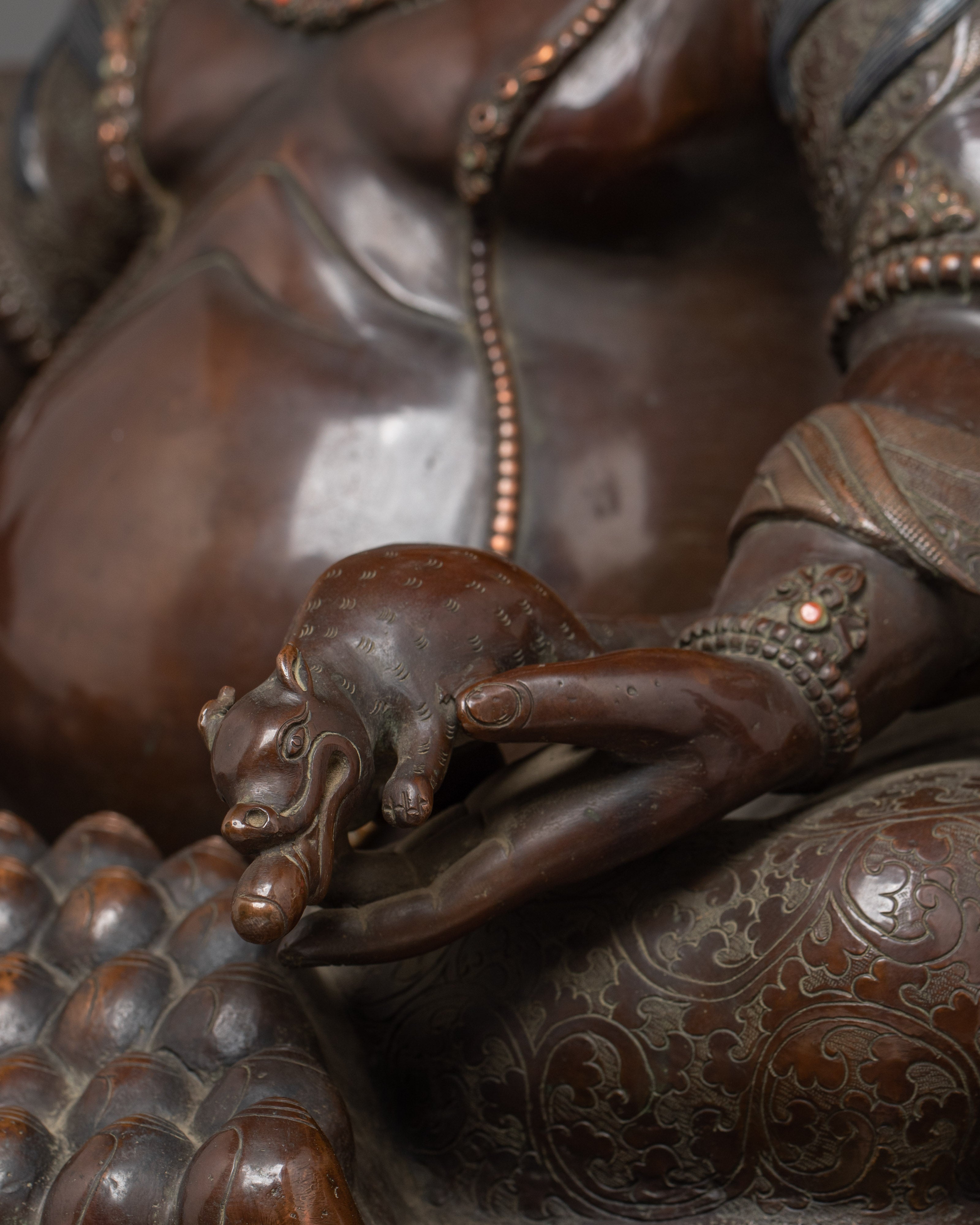 Oxidized Wealth Lord Dzambhala | Guardian of Prosperity