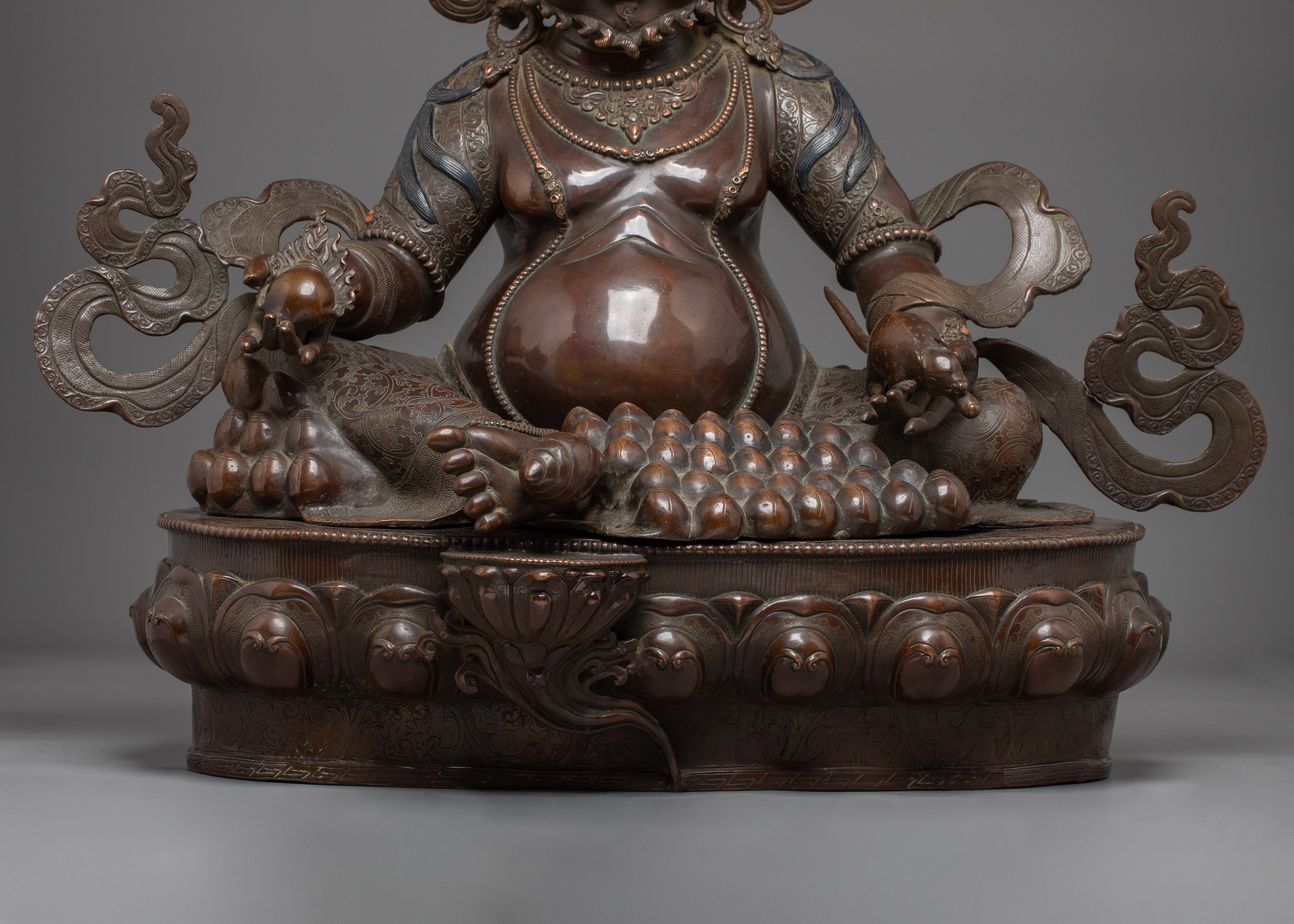 Oxidized Wealth Lord Dzambhala | Guardian of Prosperity