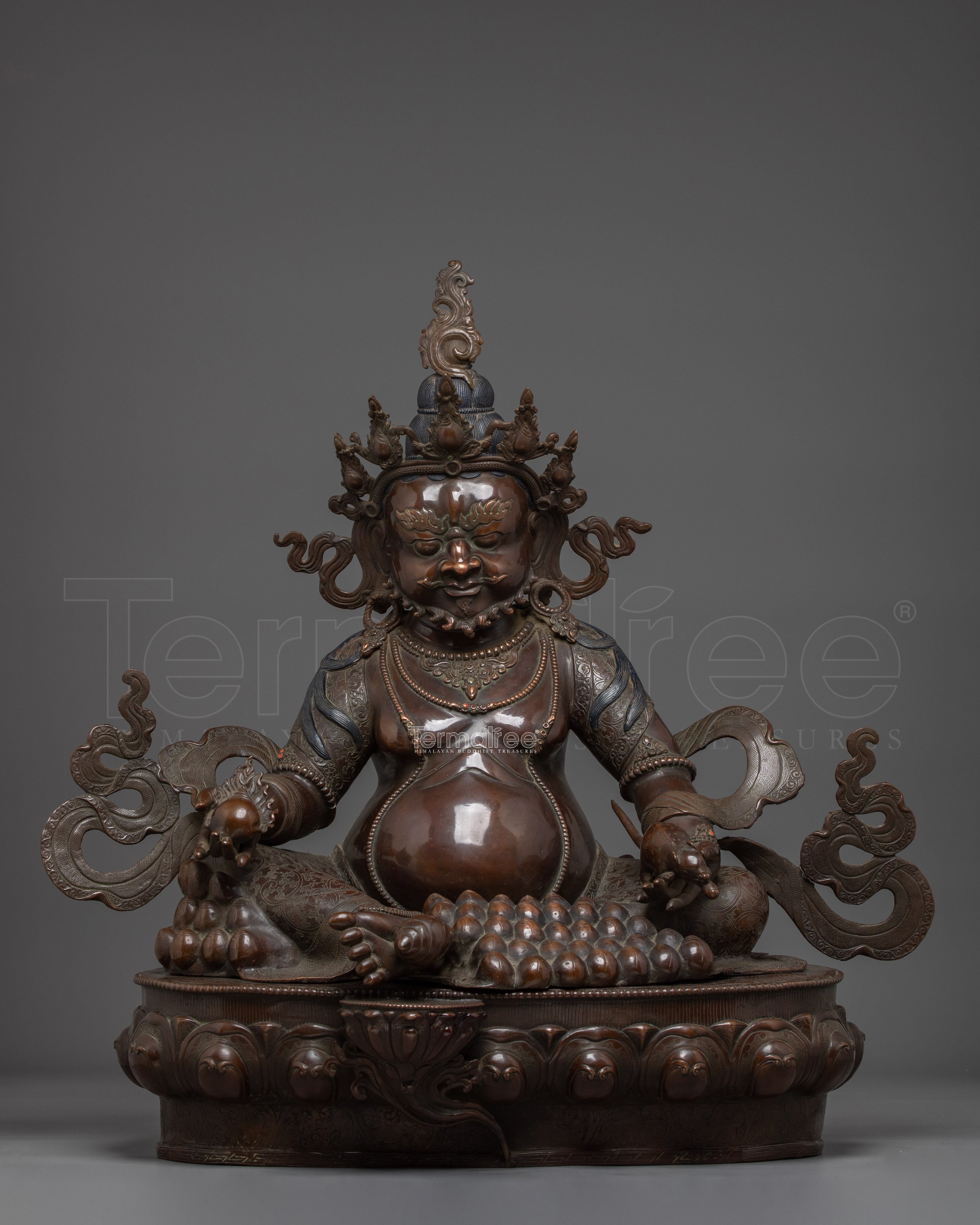 Oxidized Wealth Lord Dzambhala | Guardian of Prosperity