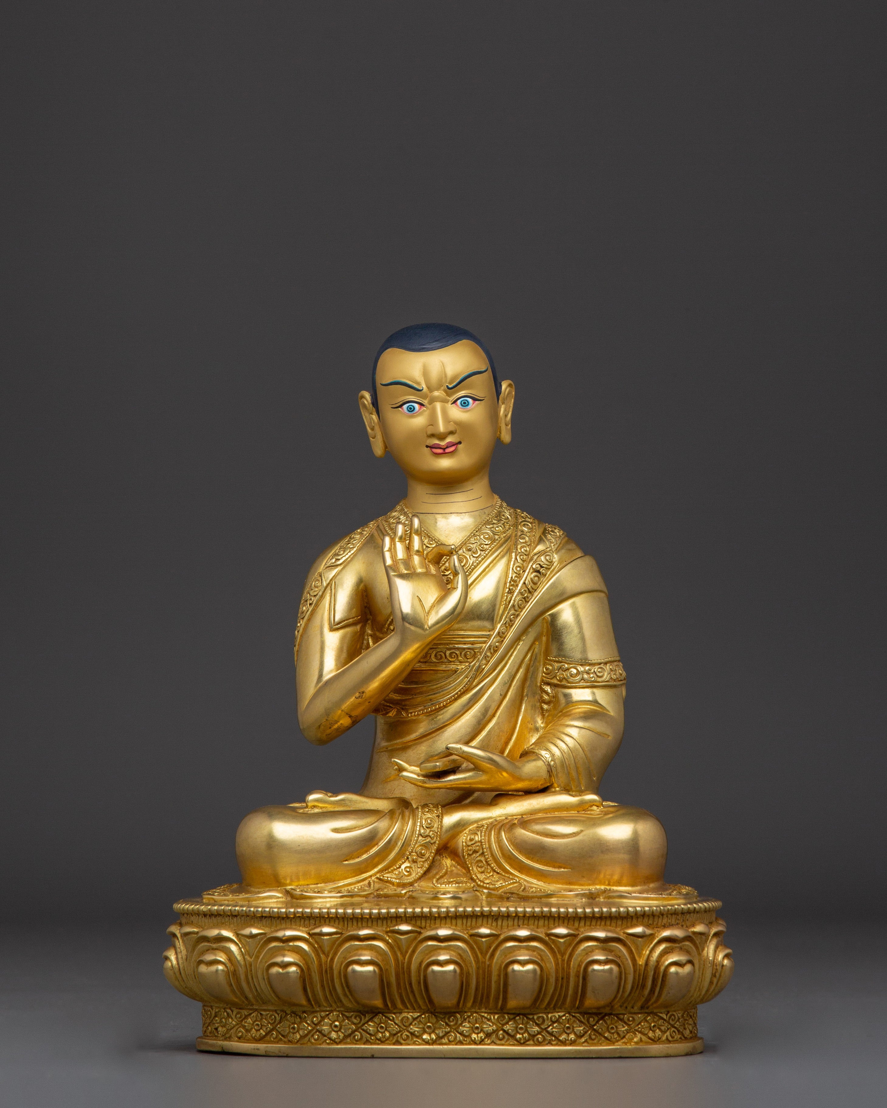 Tibetan Lama Trio | Je Tsongkhapa with Disciples