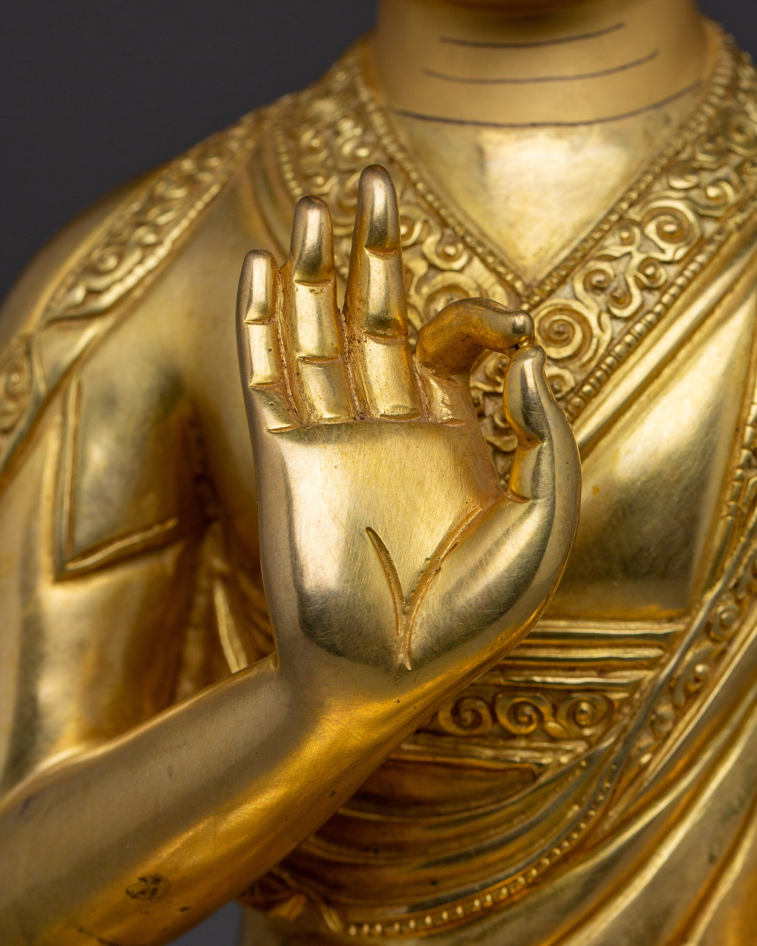 Tibetan Lama Trio | Je Tsongkhapa with Disciples