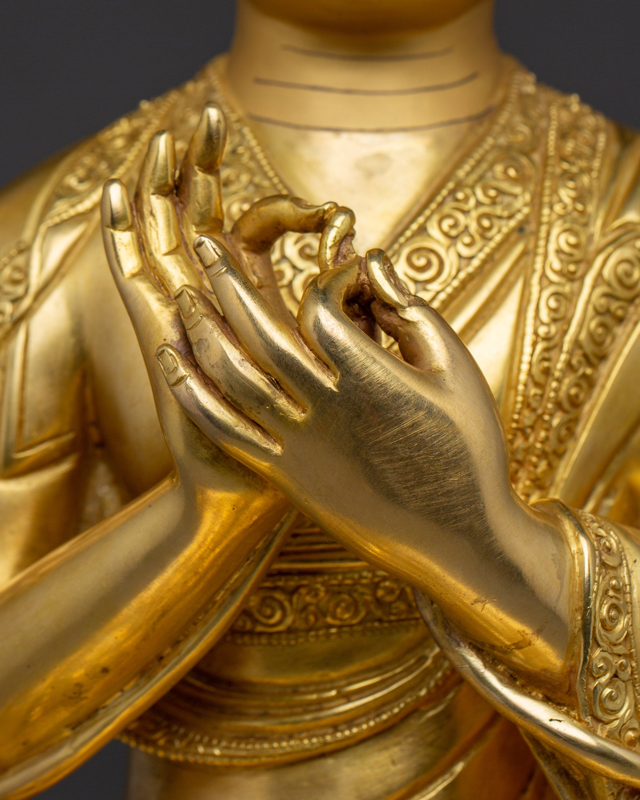 Tibetan Lama Trio | Je Tsongkhapa with Disciples