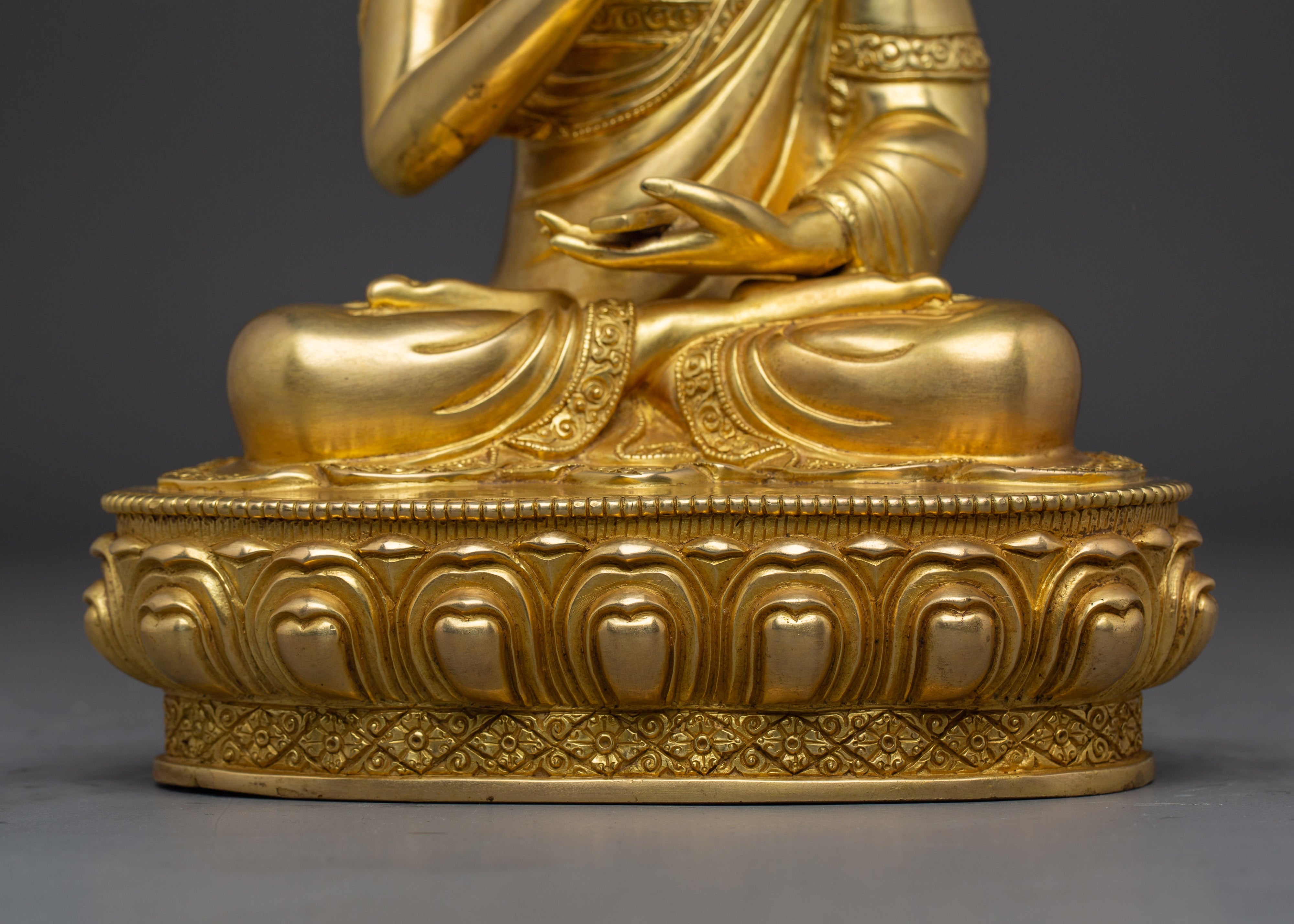 Tibetan Lama Trio | Je Tsongkhapa with Disciples