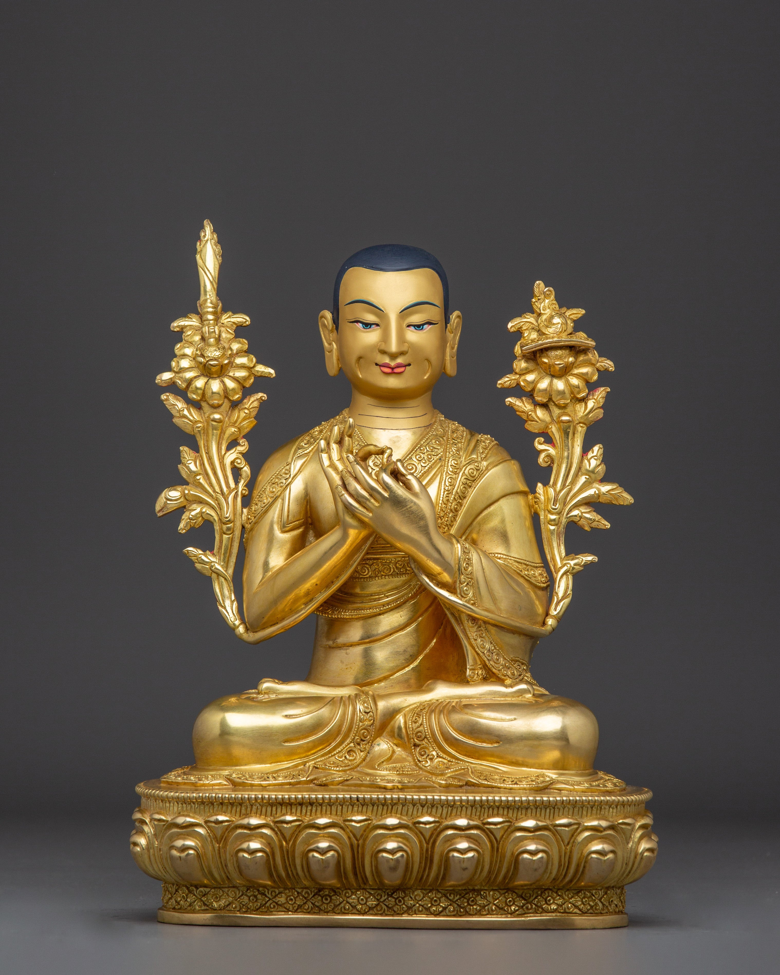 Tibetan Lama Trio | Je Tsongkhapa with Disciples