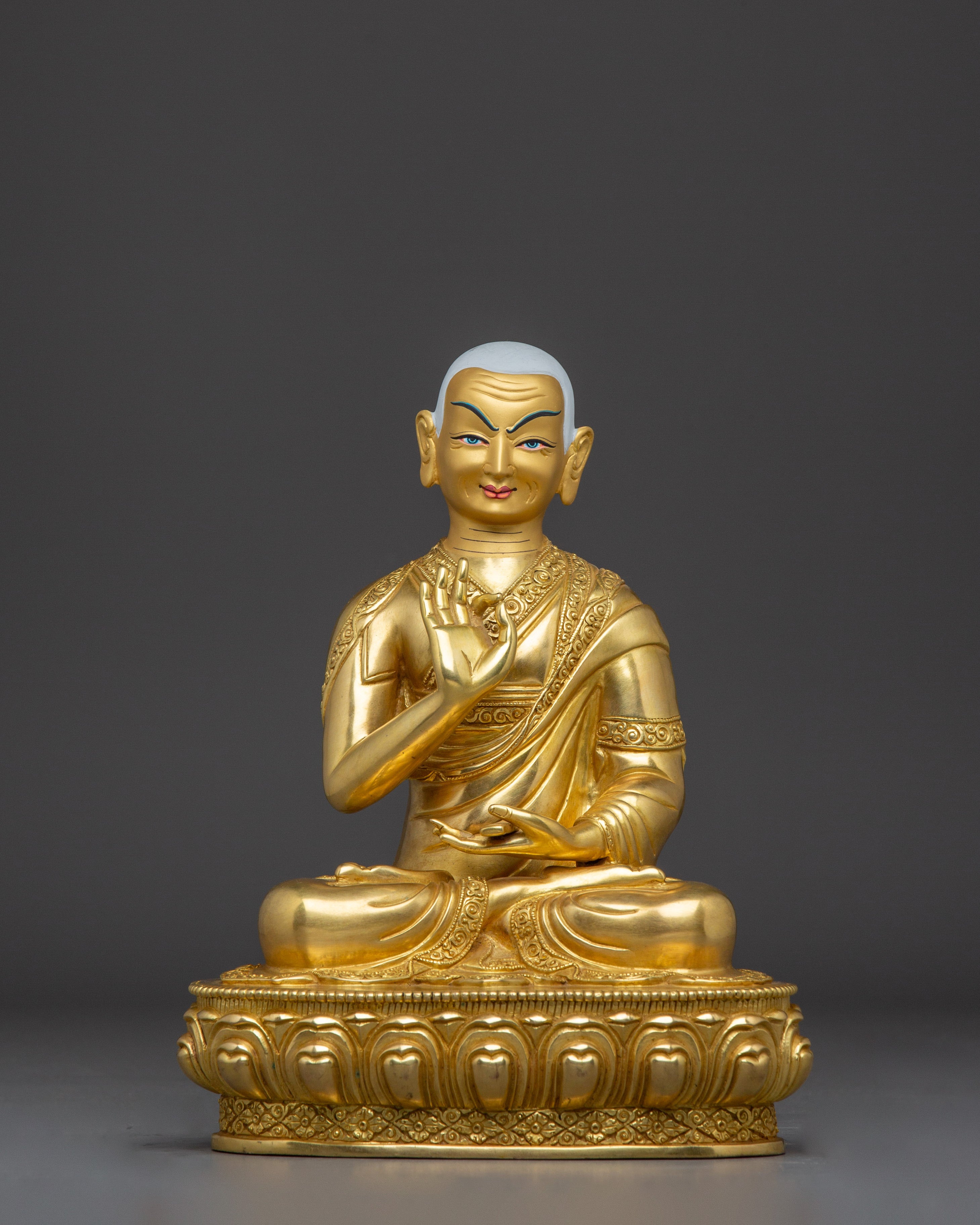 Tibetan Lama Trio | Je Tsongkhapa with Disciples
