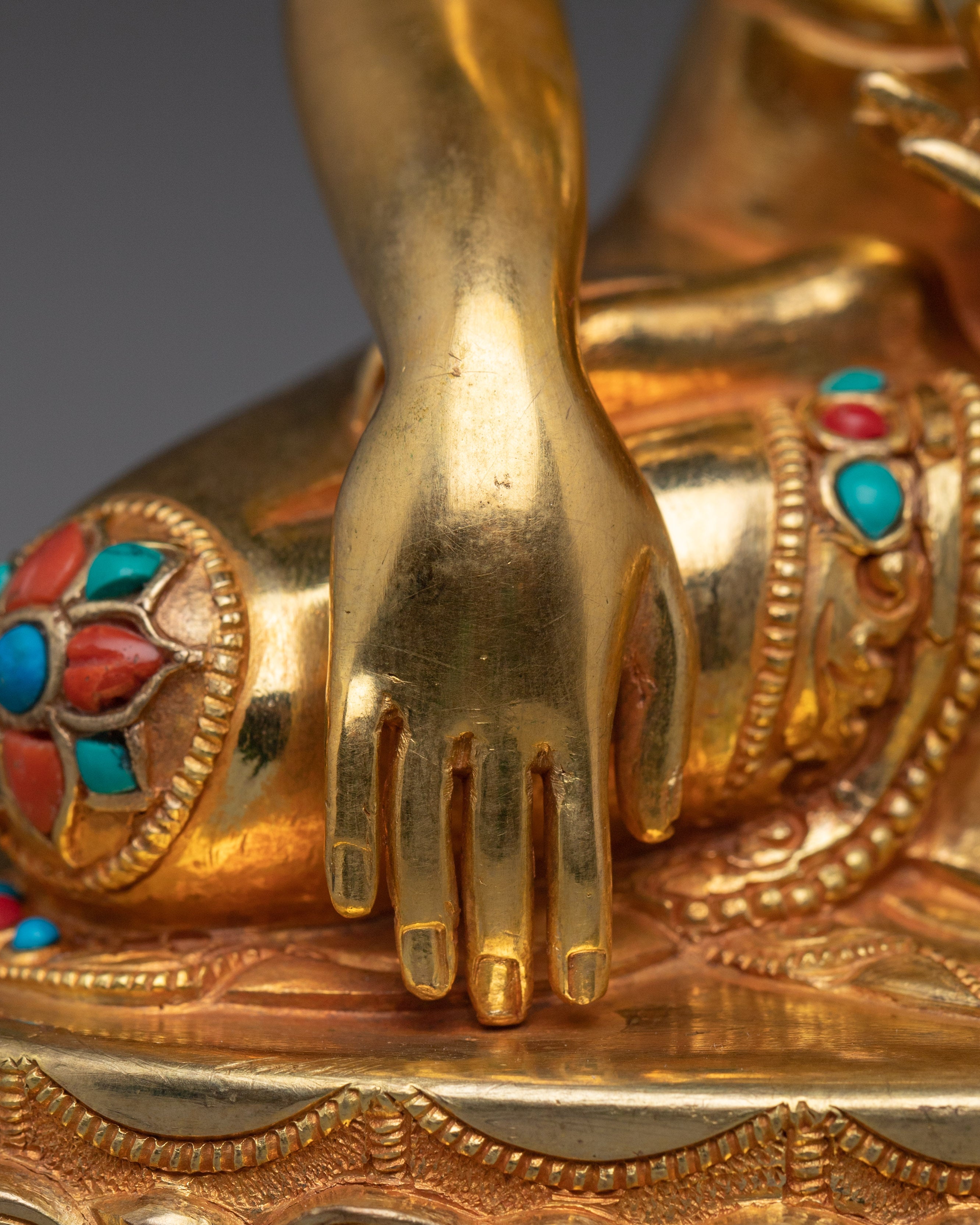 Handmade Copper Artwork Shakyamuni Buddha Statue | Perfect for Spiritual Spaces