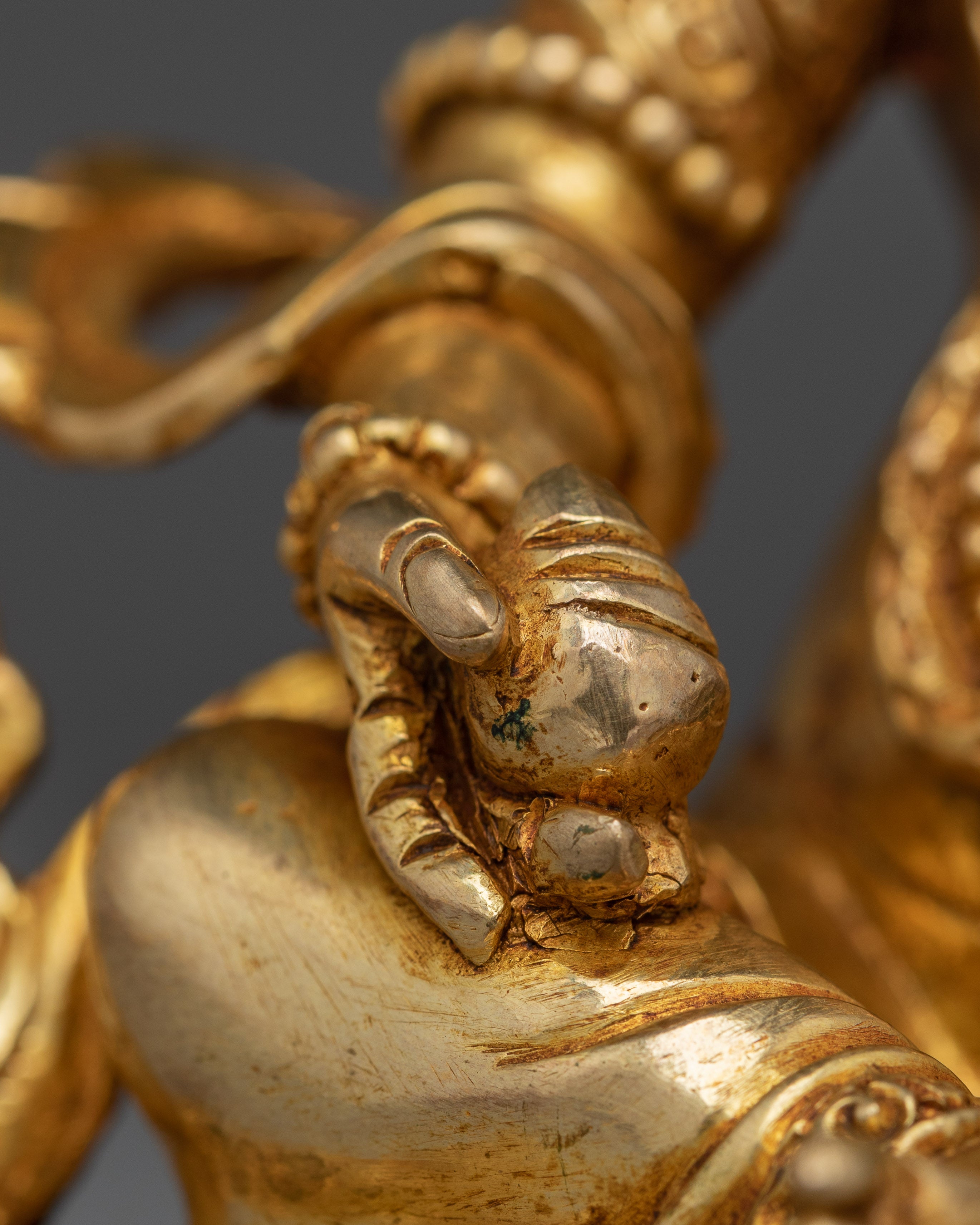 Spiritual Dzambhala Gold Gilded Statue | A Symbol of Prosperity and Abundance