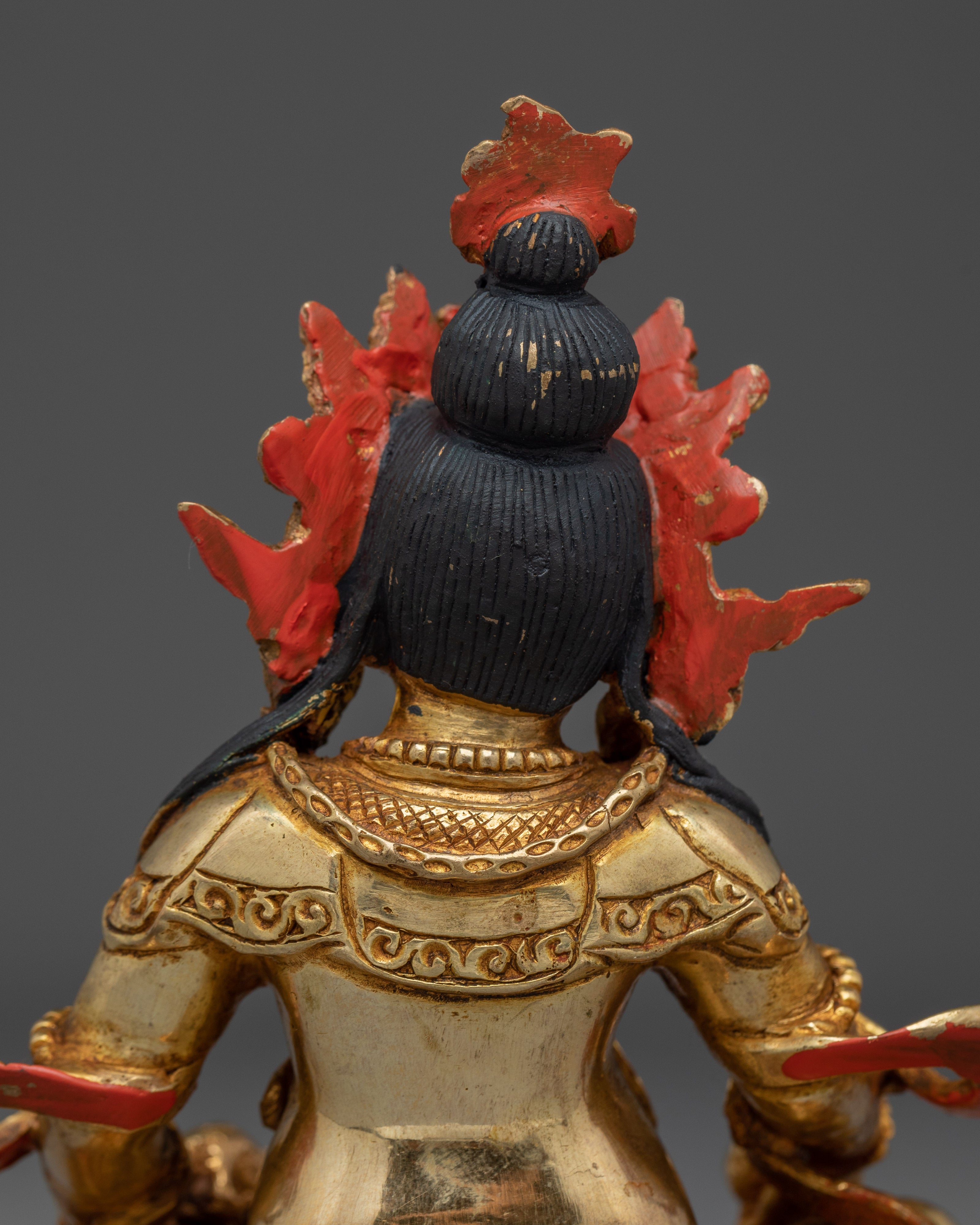 Spiritual Dzambhala Gold Gilded Statue | A Symbol of Prosperity and Abundance