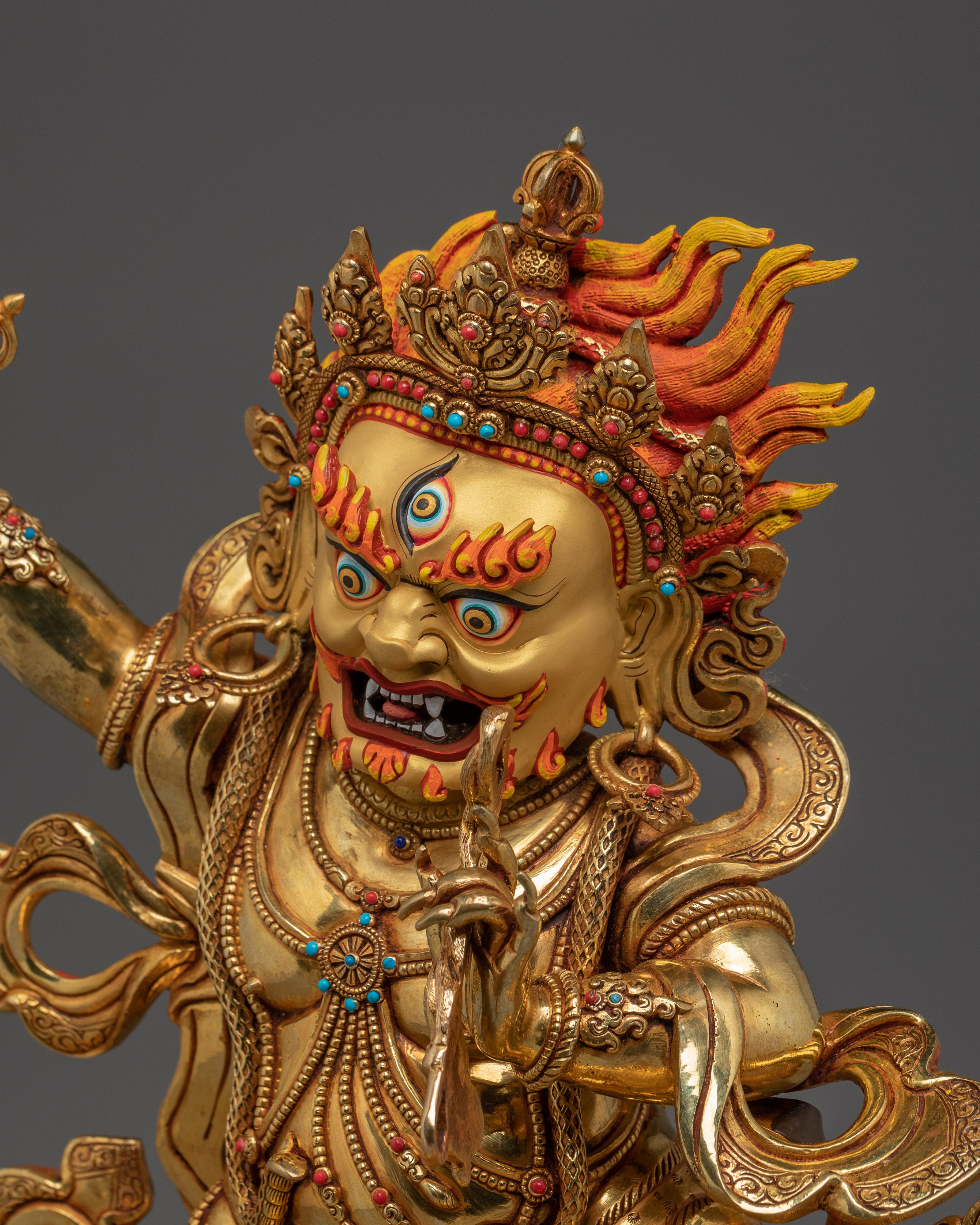 Vajrapani Handmade Statue | Buddhist Spiritual Decor Artwork