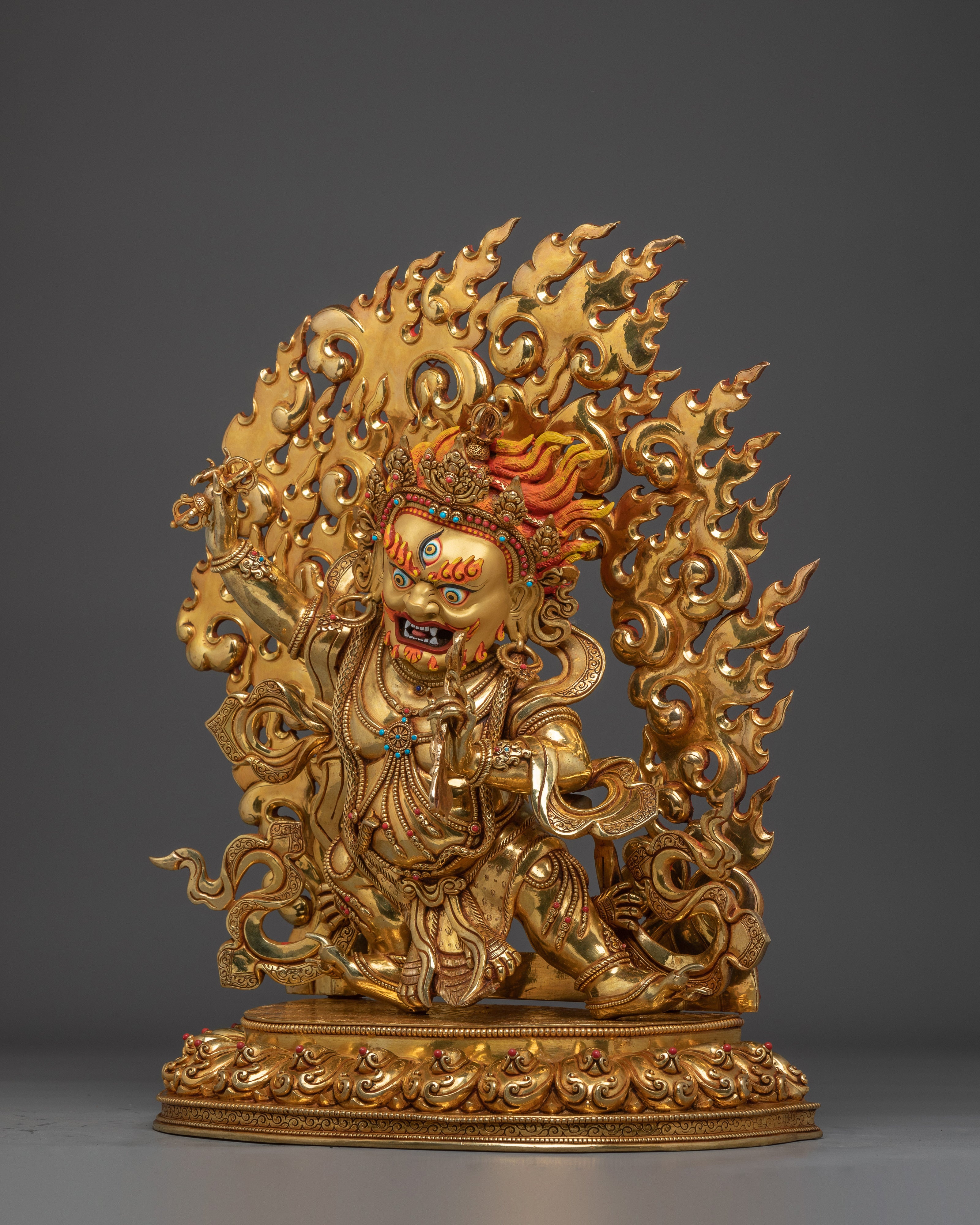 Vajrapani Handmade Statue | Buddhist Spiritual Decor Artwork