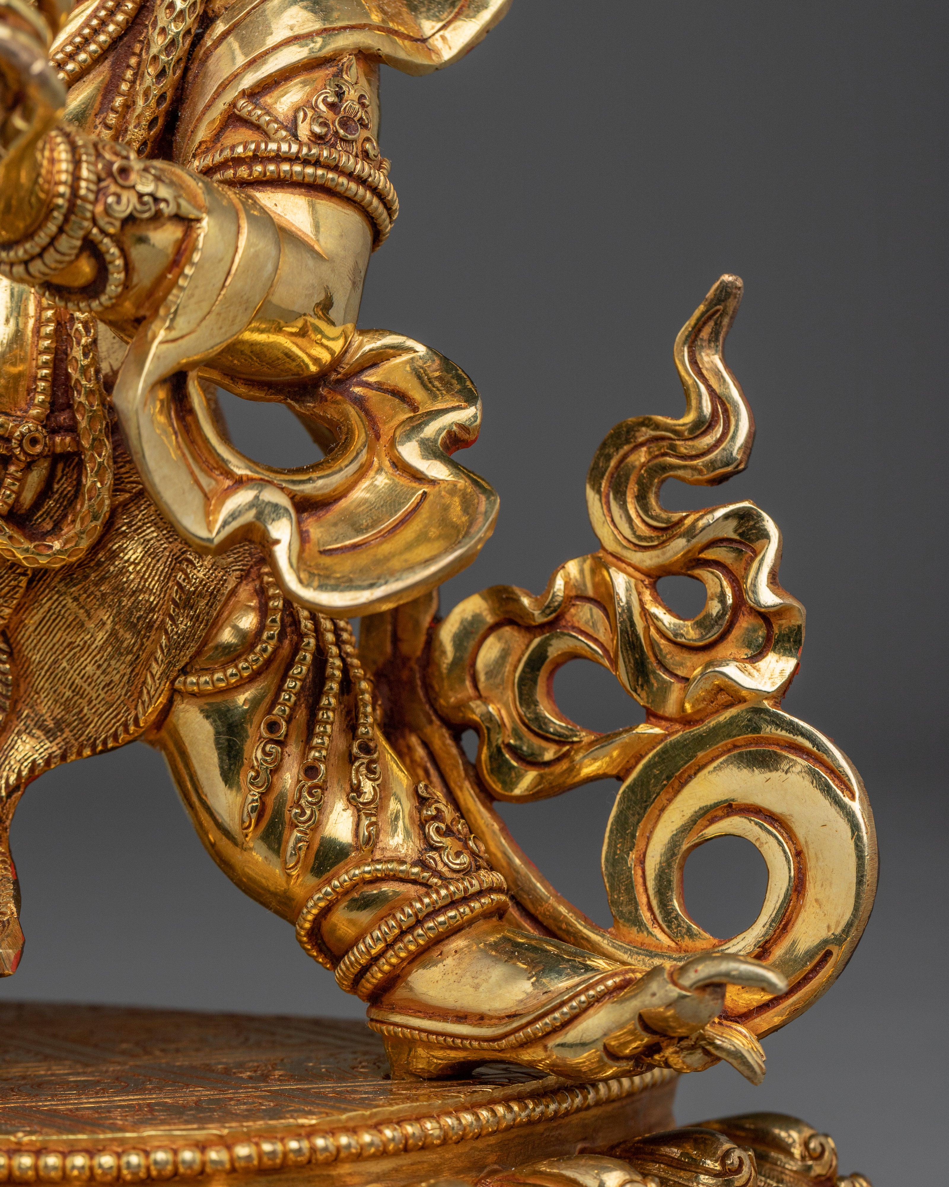 Vajrapani Golden Statue | Buddhist Spiritual Decor