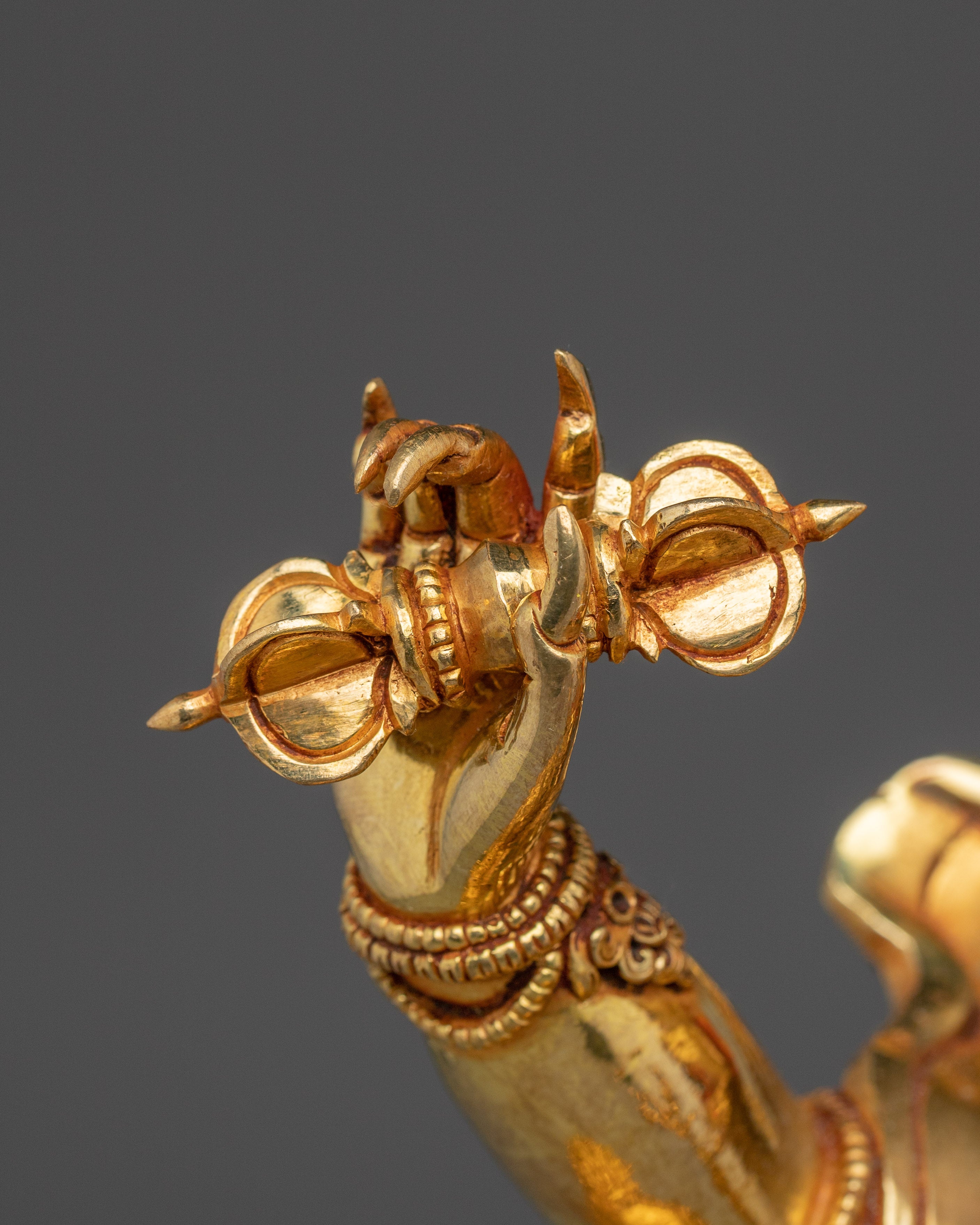 Vajrapani Golden Statue | Buddhist Spiritual Decor