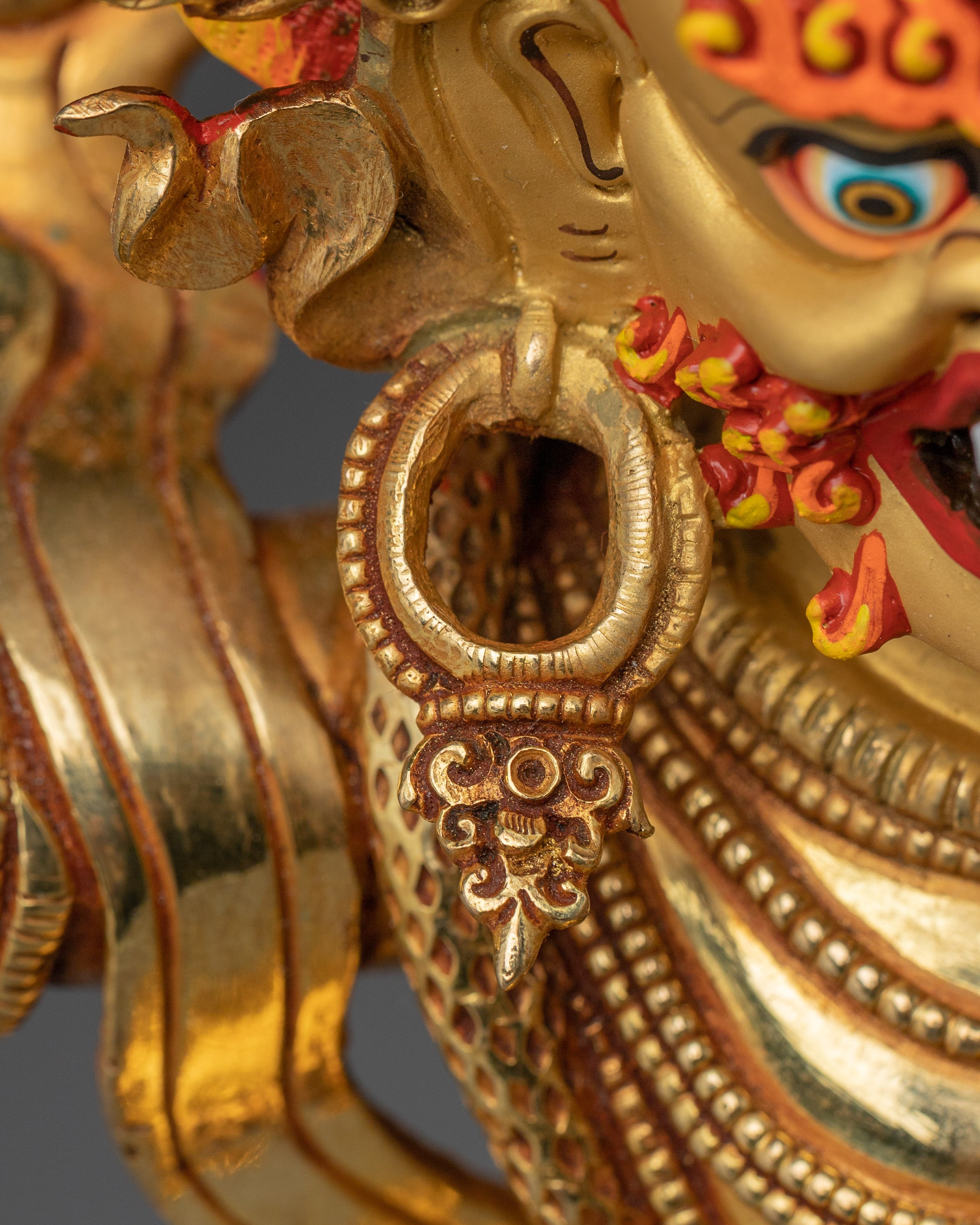 Vajrapani Golden Statue | Buddhist Spiritual Decor