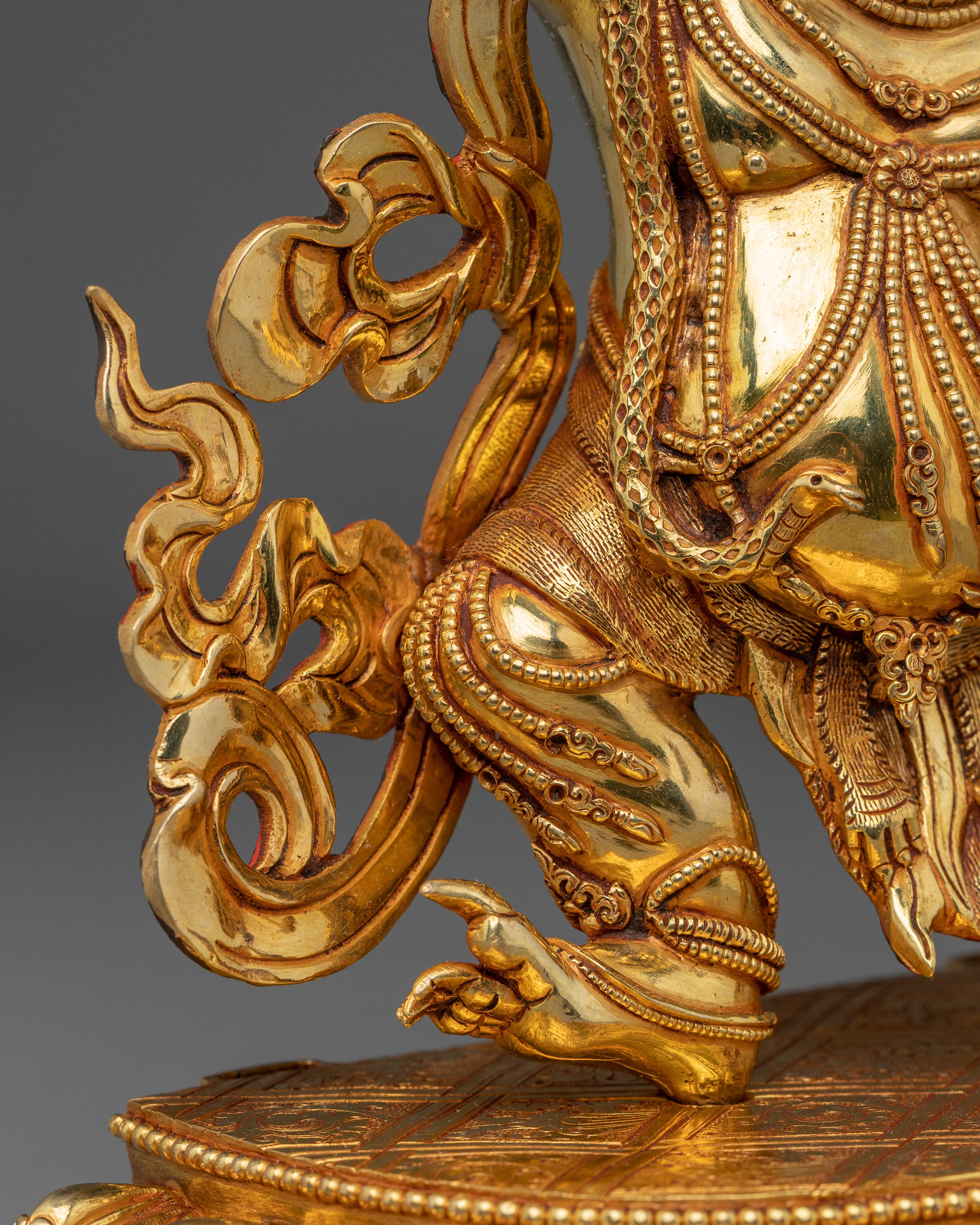 Vajrapani Golden Statue | Buddhist Spiritual Decor